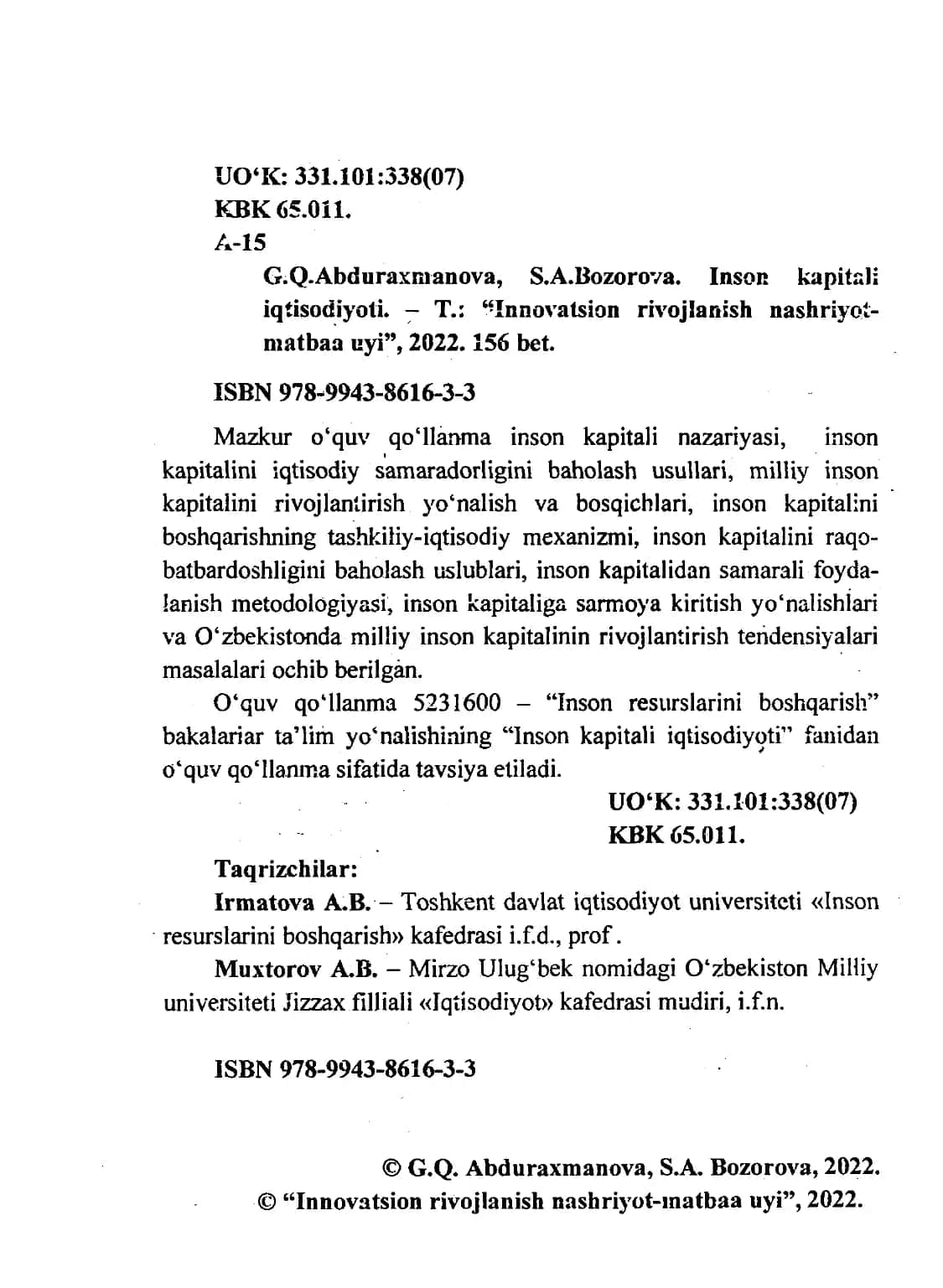 Inson Kapitali Iqtisodiyoti 3
