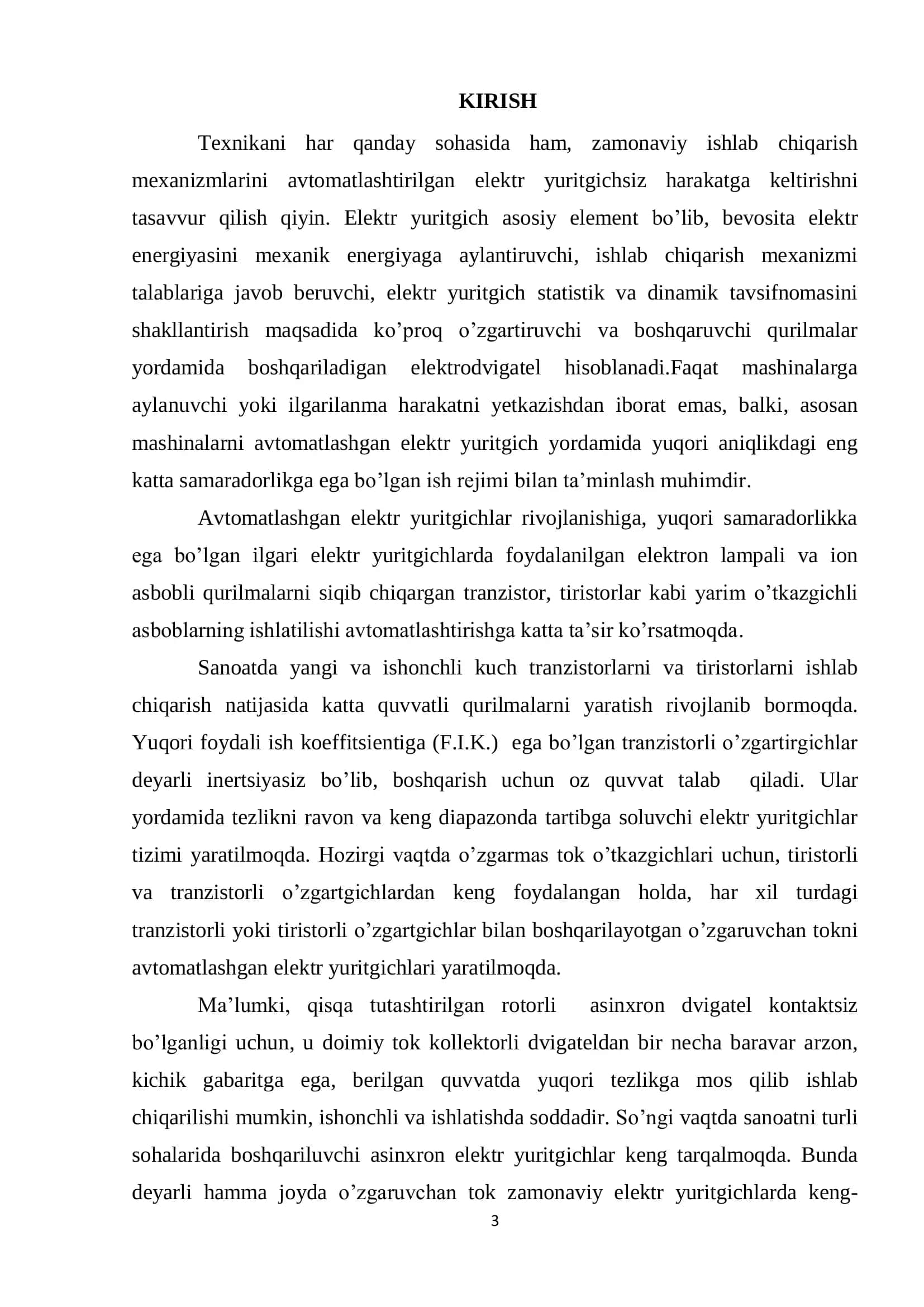 Chastota o’zgartirgichli elektr yuritma 3