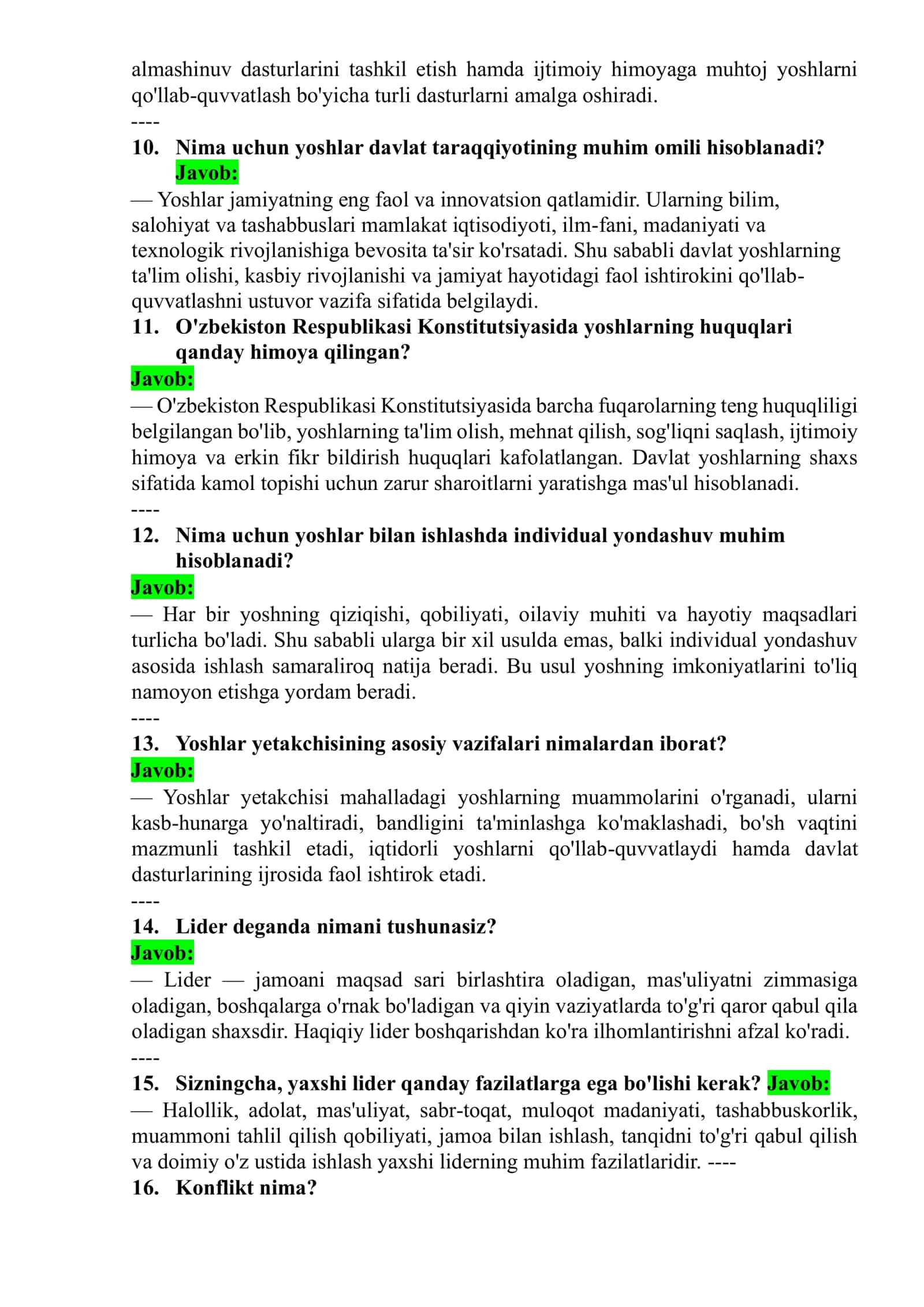 ARGOS YOSHLAR ISHLARI AGENTLIGI tetslar to'plami ORIGINAL 173 ta test javoblari 3
