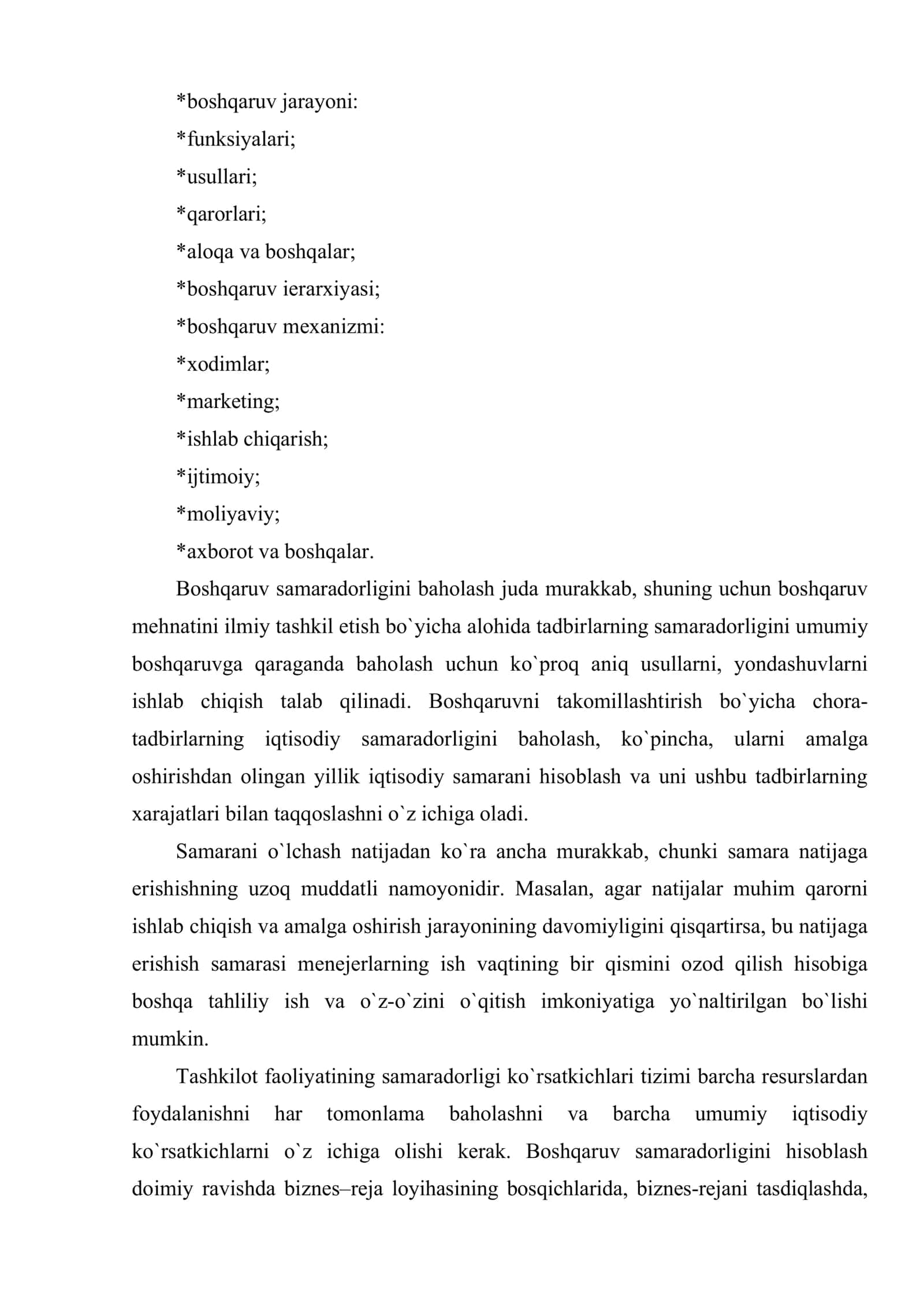 Boshqaruv samaradorligini baholash 3