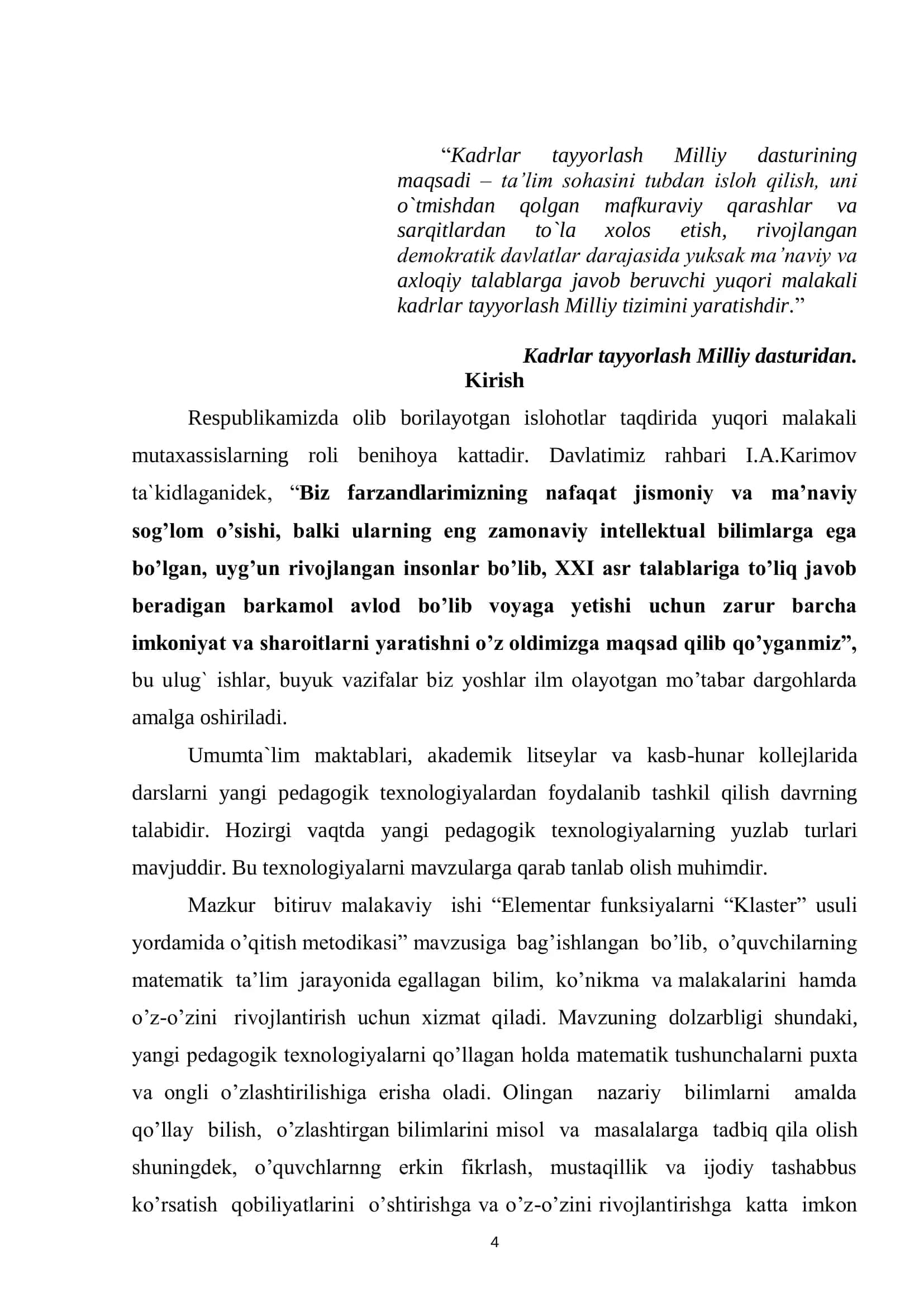 FUNKSIYA TUSHUNCHASINI O‘QITISH METODIKASI 3