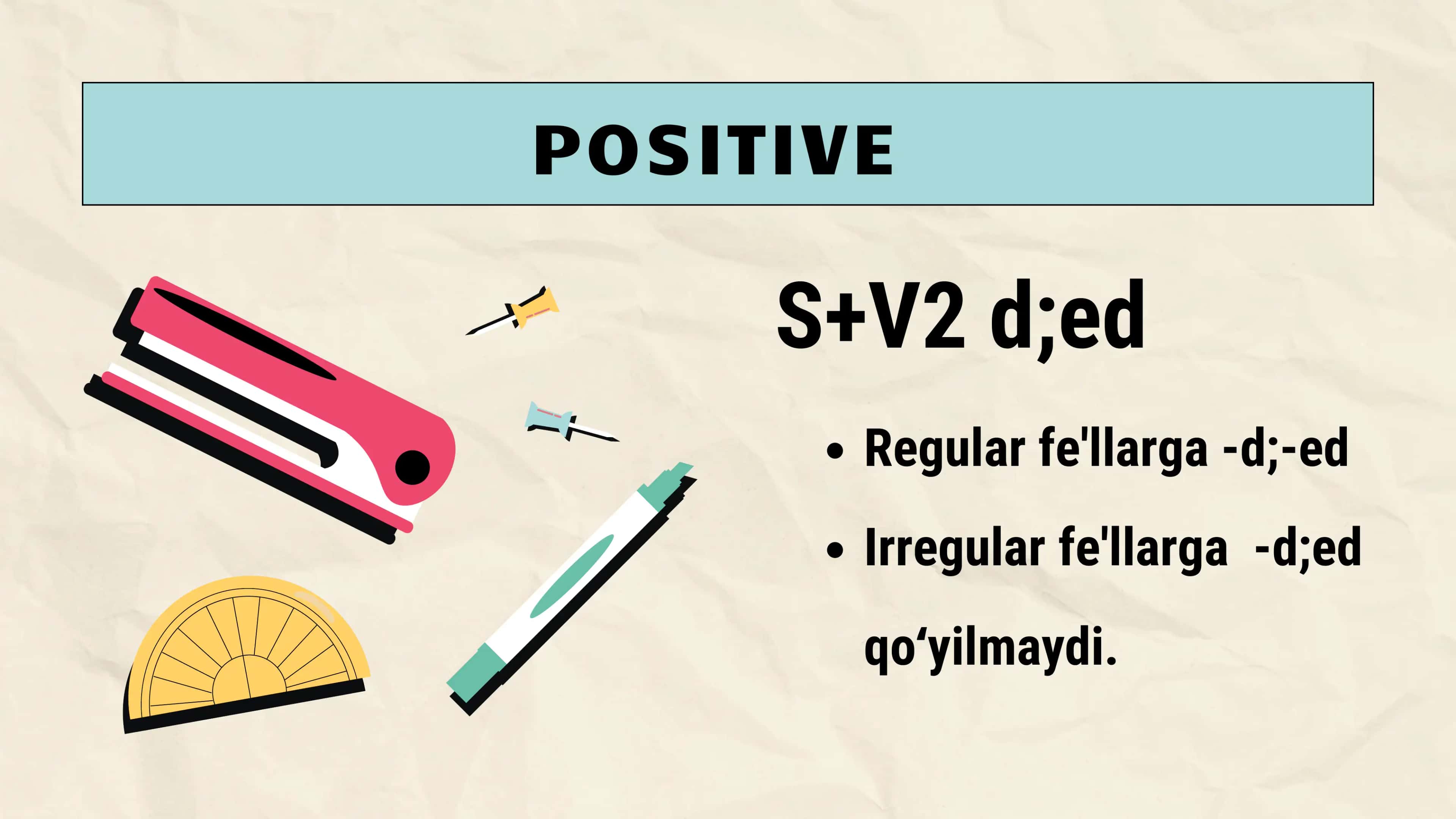 Grammar. Past simple 3
