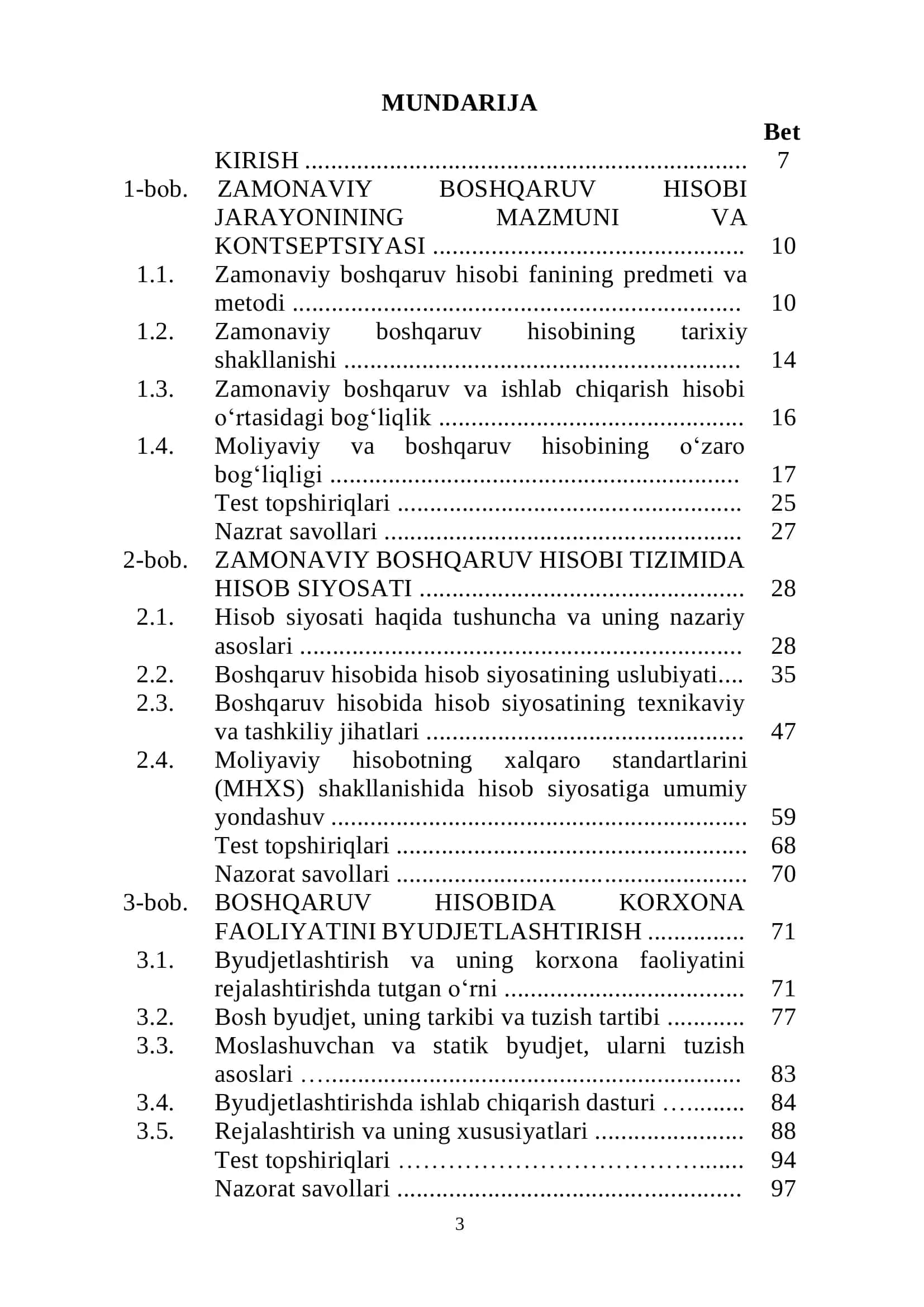 Zamоnaviy Bоshqaruv Hisоbi (Darslik) 3