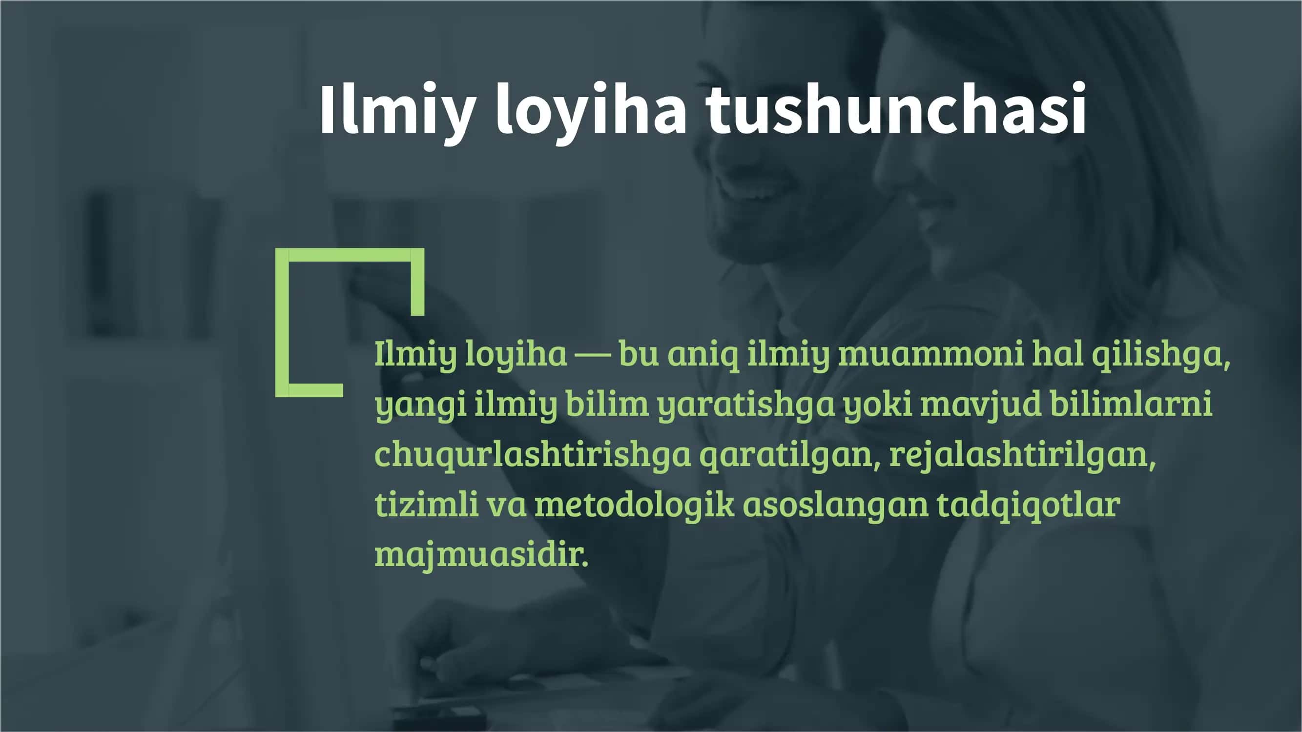 Ilmiy loyihani amalga oshirish bosqichlari 3