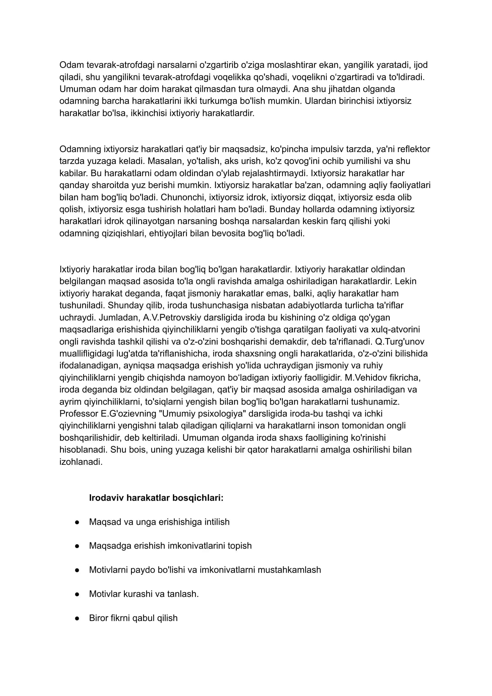 Iroda tushunchasi. 3