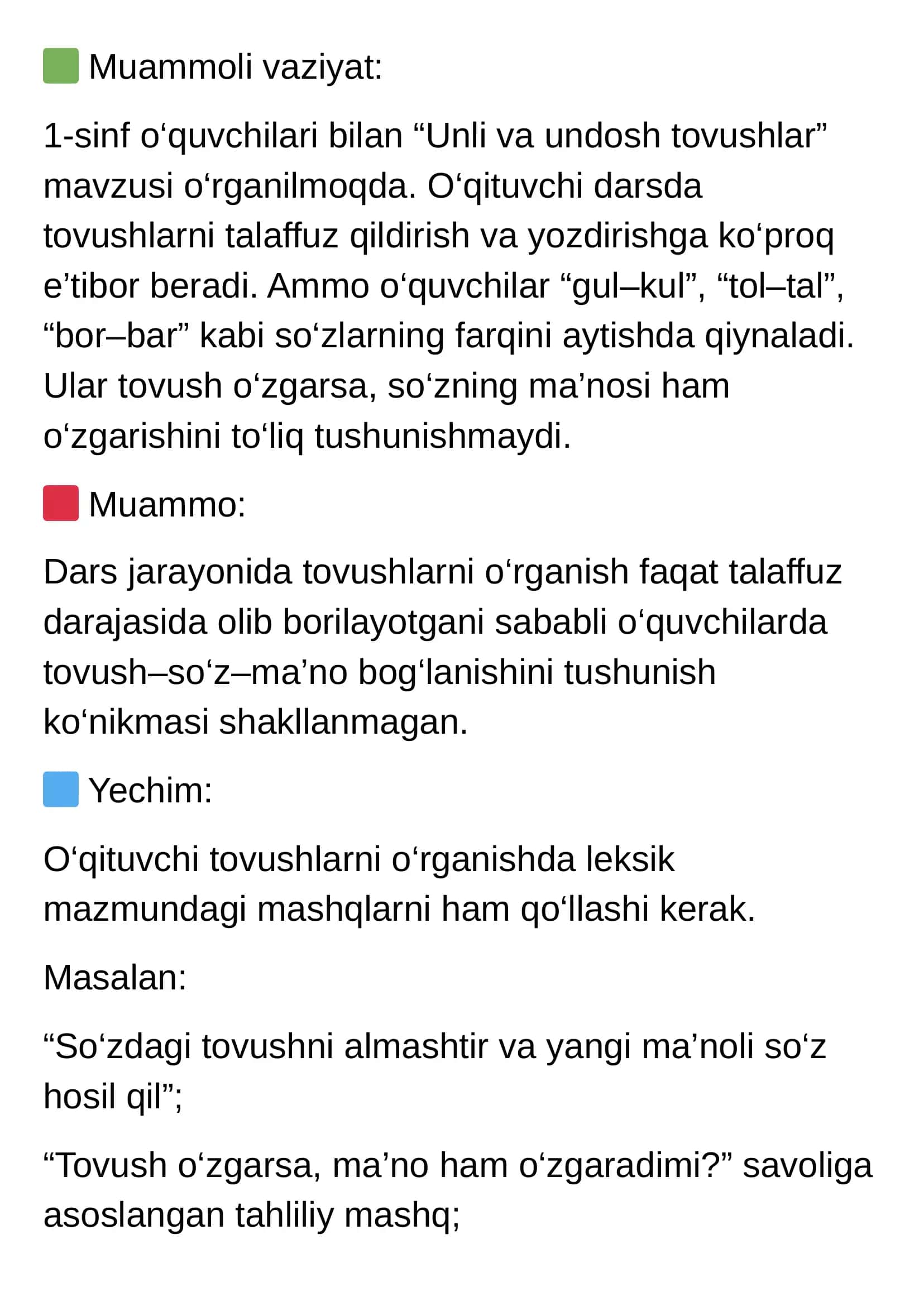 Ona tili va oʻqish savodxonligini oʻqitish tamoyillari 3