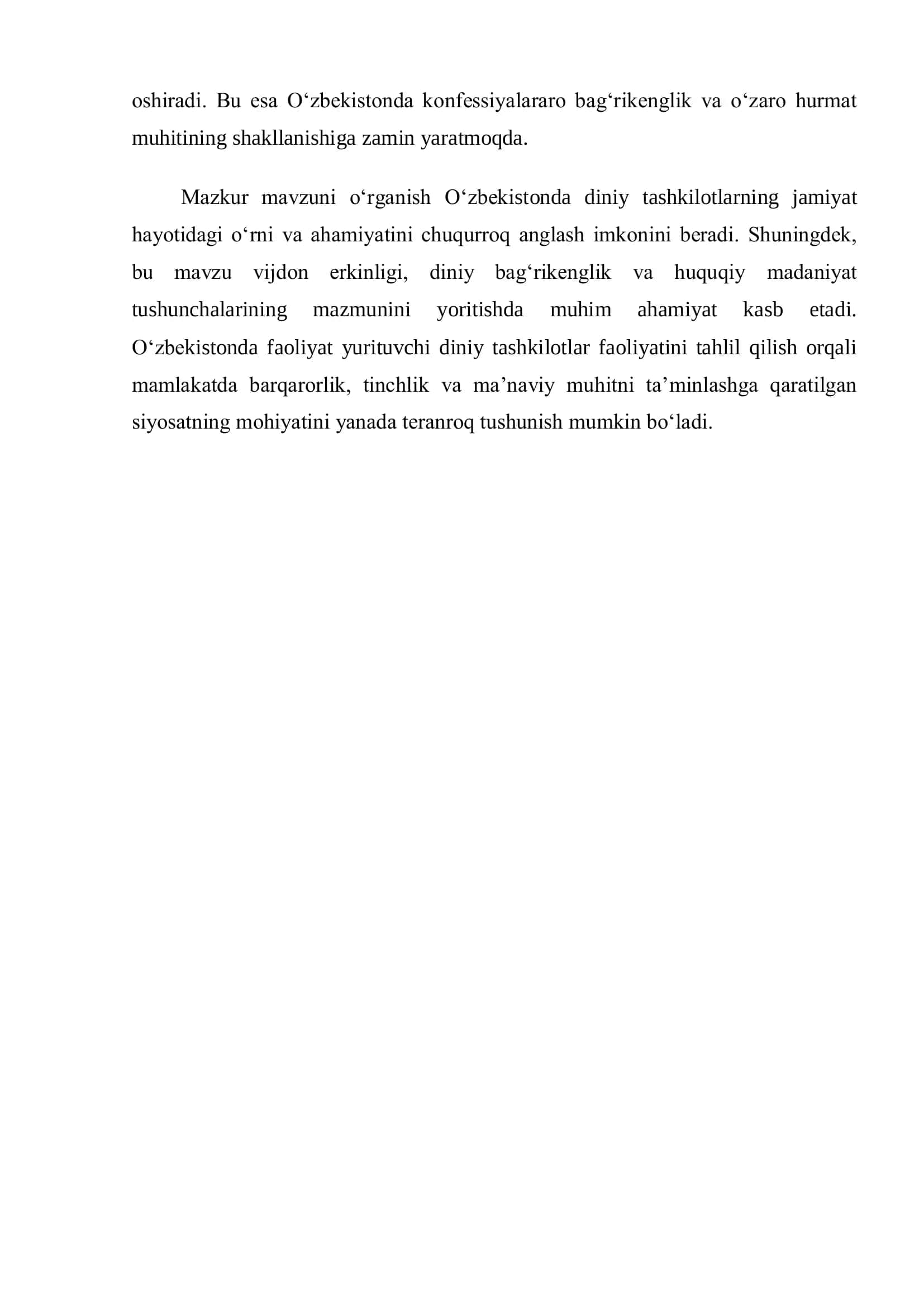 Oʻzbekistonda Faoliyat Yurituvchi Diniy Tashkilotlar 3