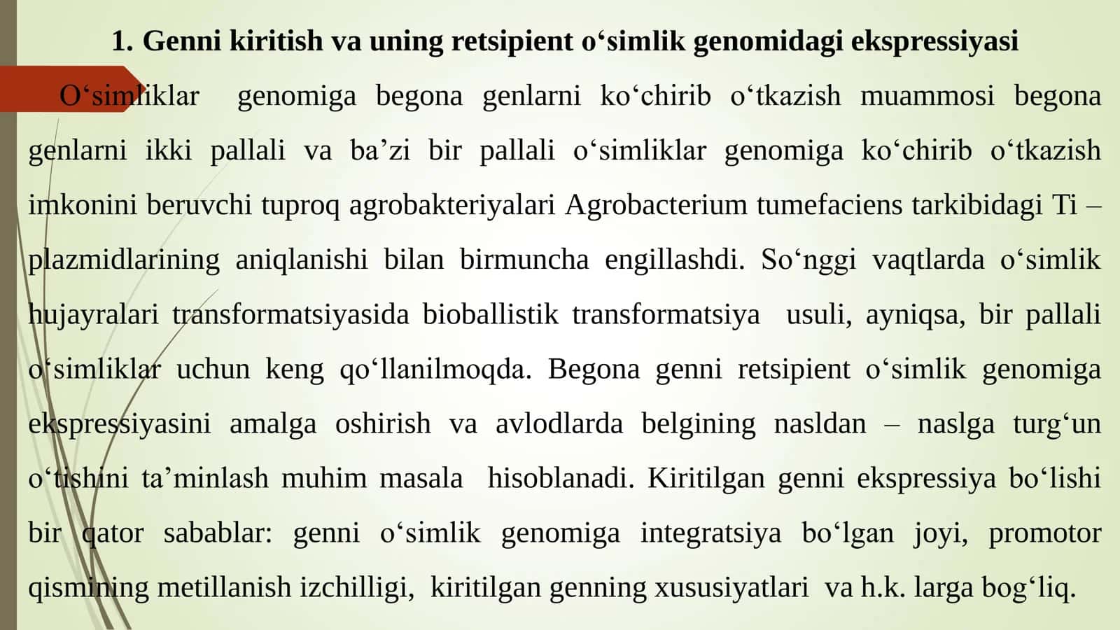 O’SIMLIK GEN MUHANDISLIGI 3