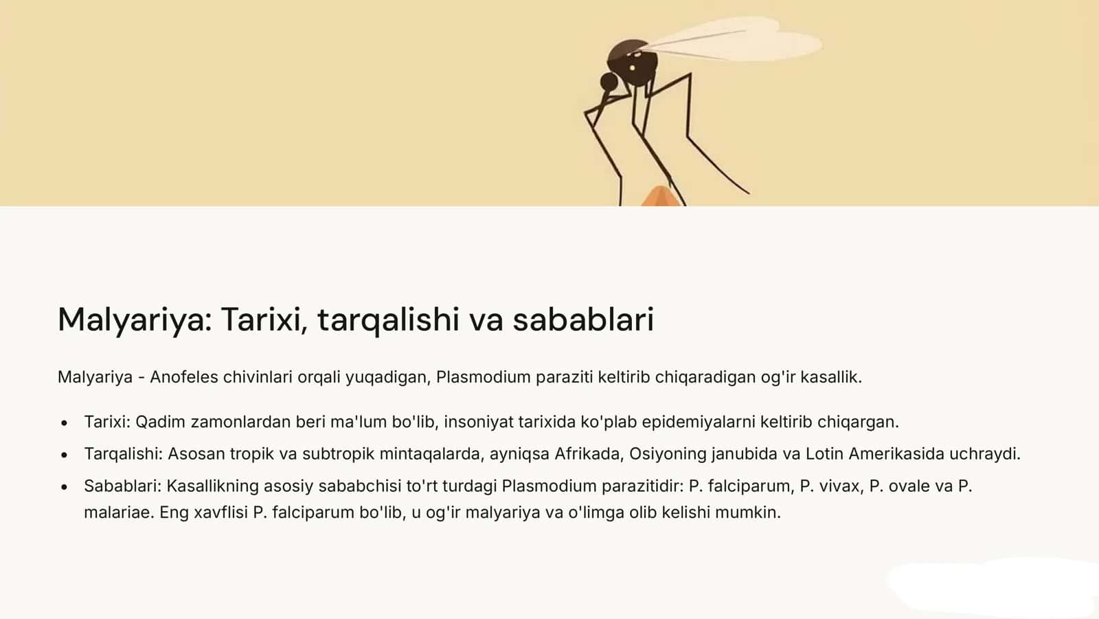 Parazitar infeksiyalar: Malyariya, Leyshmanioz va Amebiaz 3