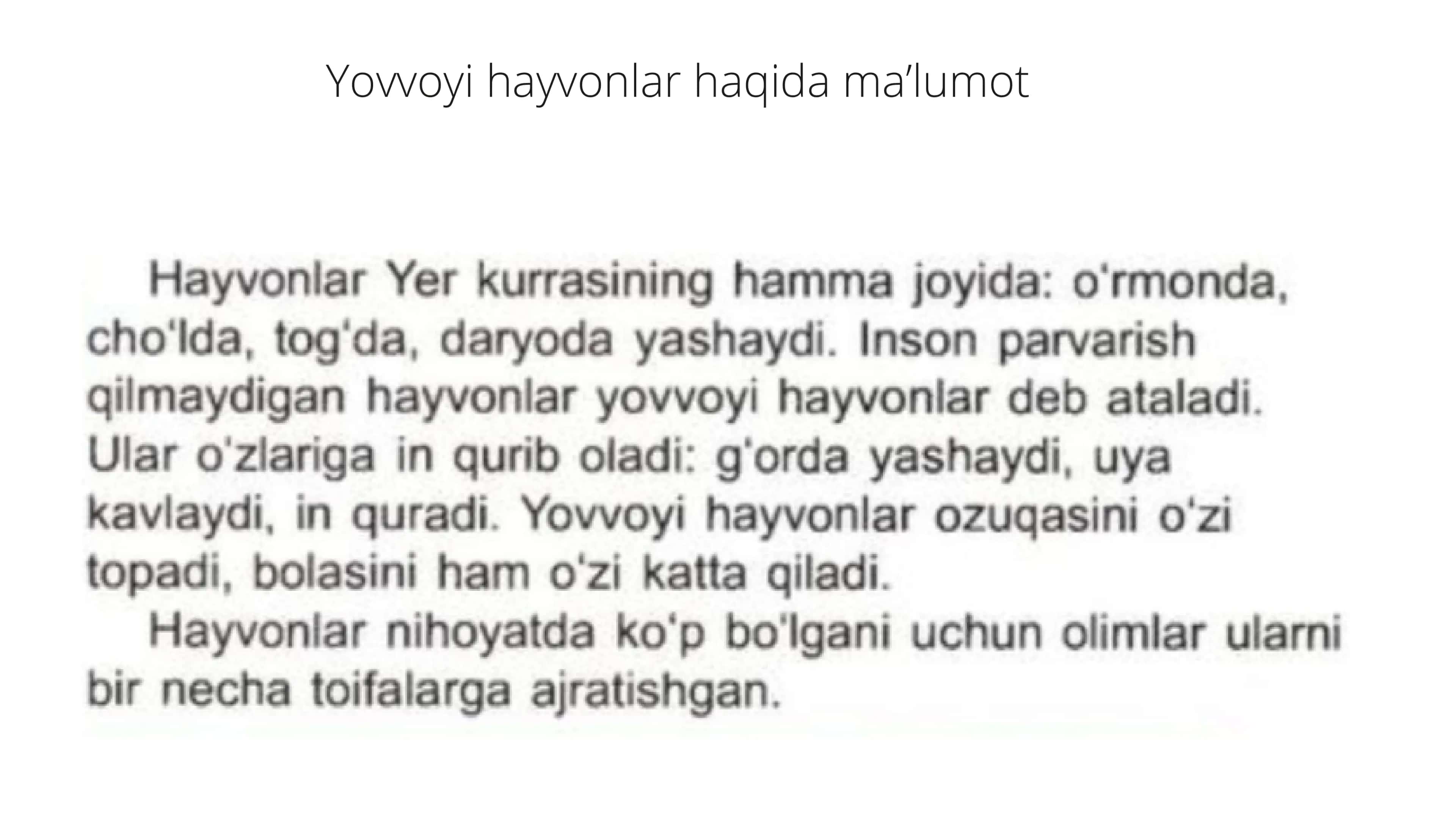 yovvoyi hayvonlar haqida 3