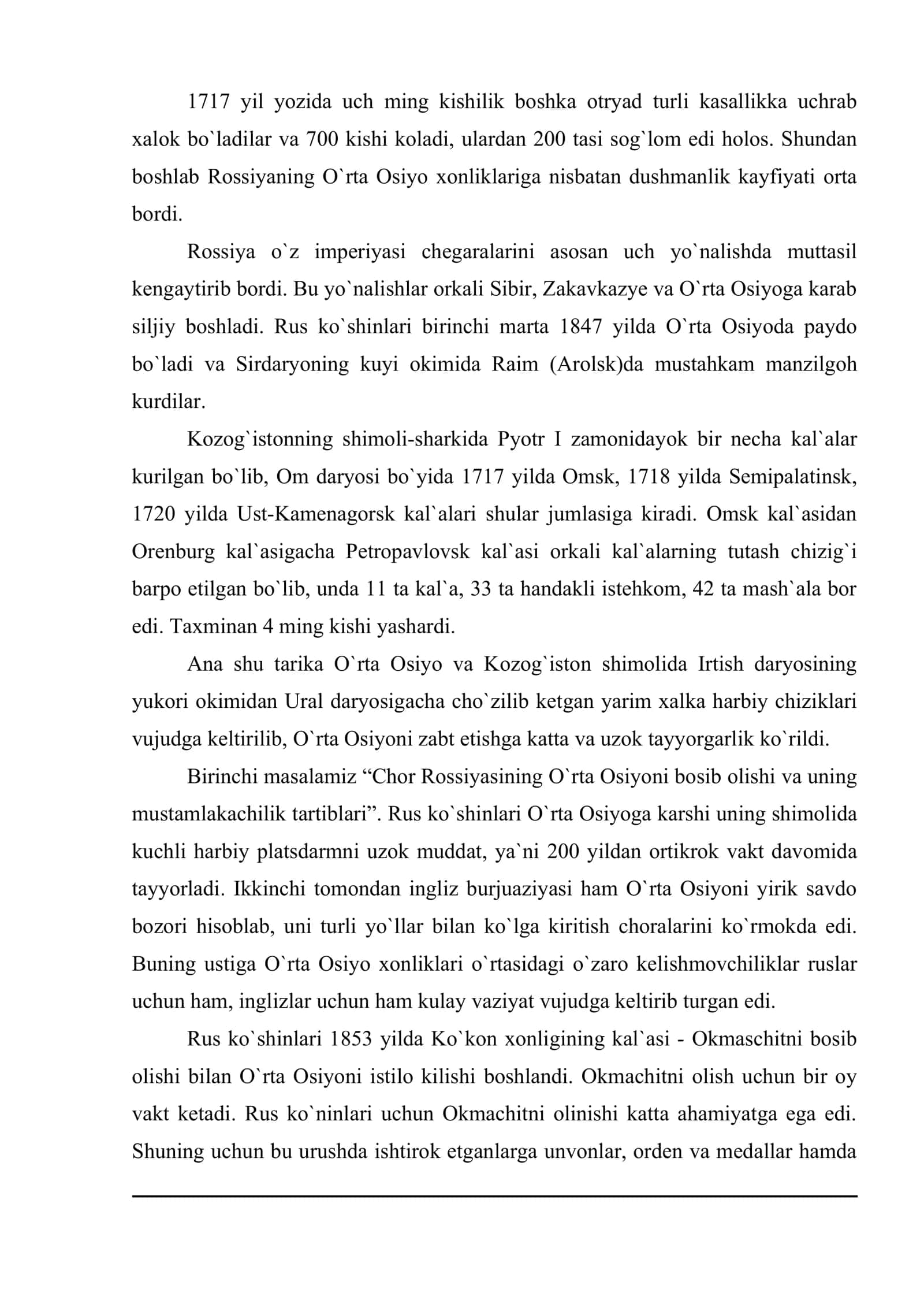 Chor Rossiyasining Turkistonni bosib olishi 3
