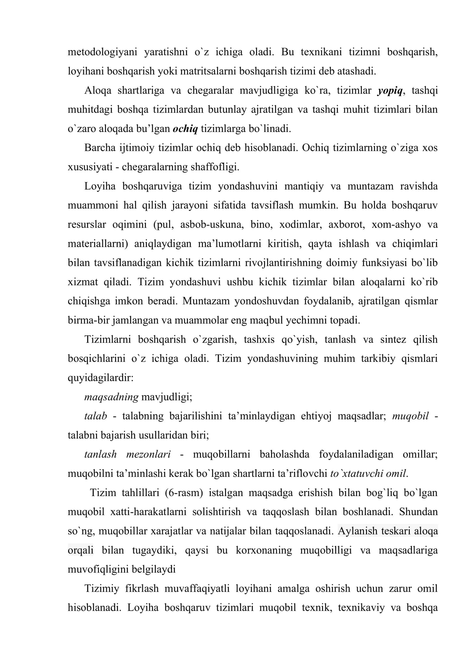 Tashkilotning loyiha boshqaruv tizimi 3