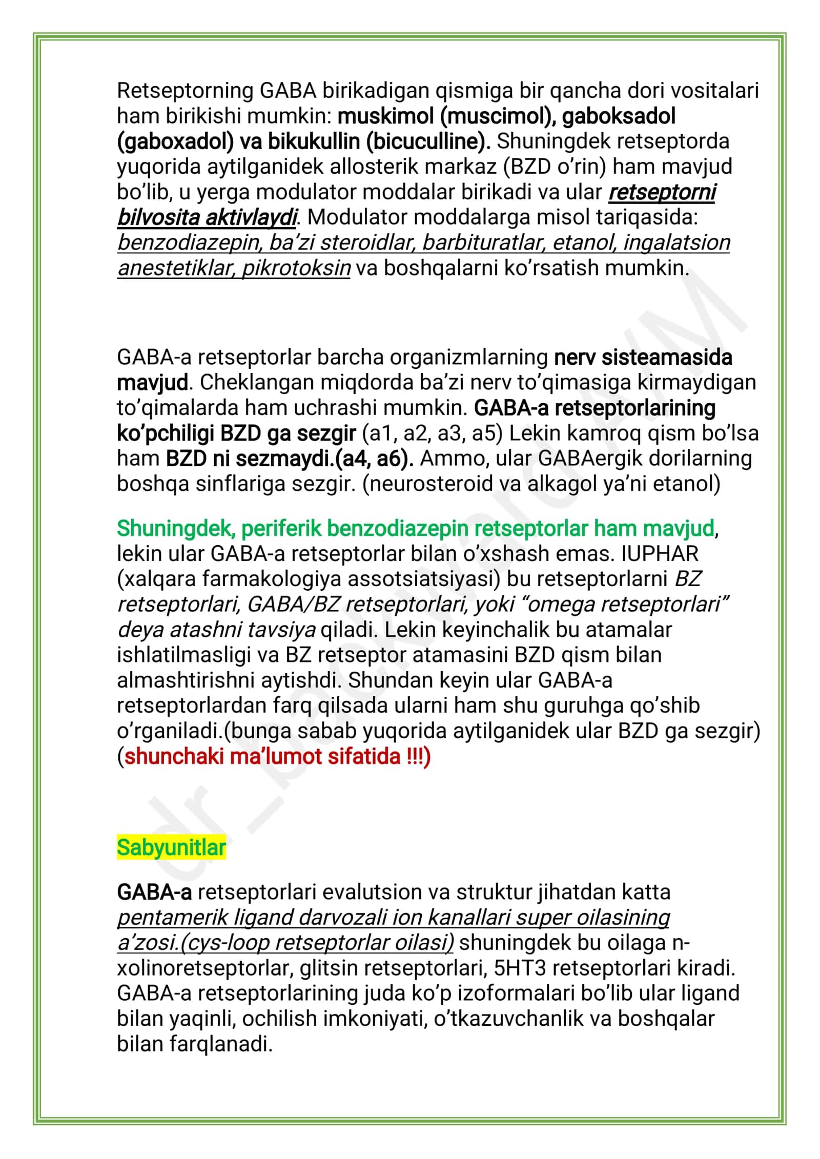 GABA-a retseptorlar 3