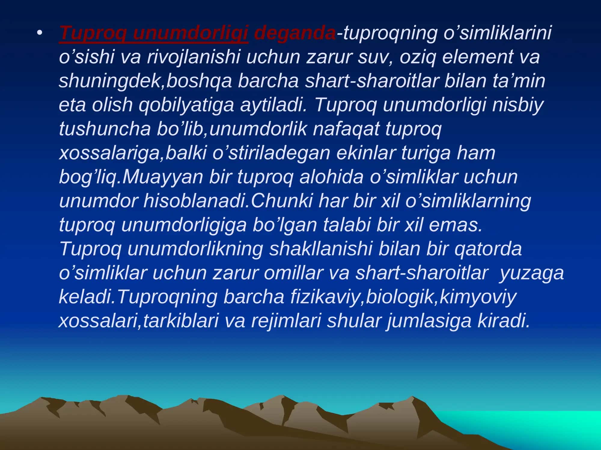 TUPROQ UNUMDORLIK 3