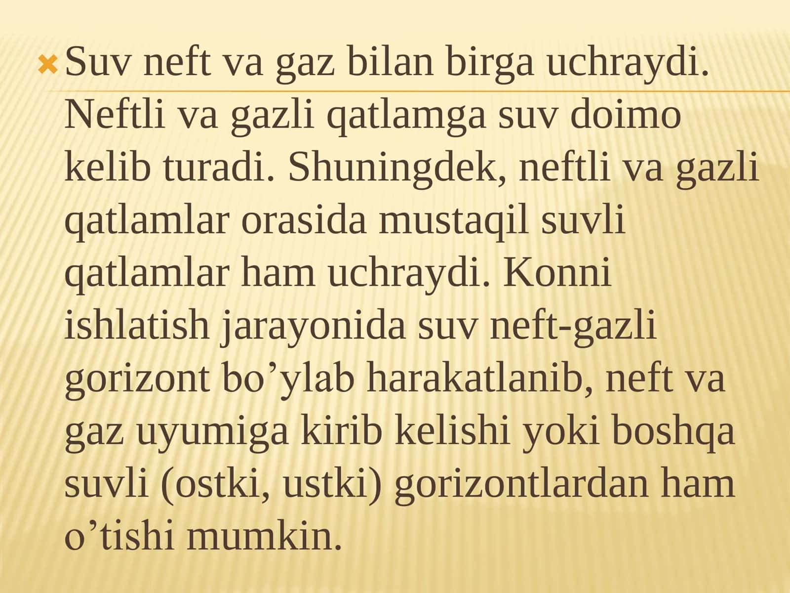 Qatlam suvlarining fizik xossalari. 3