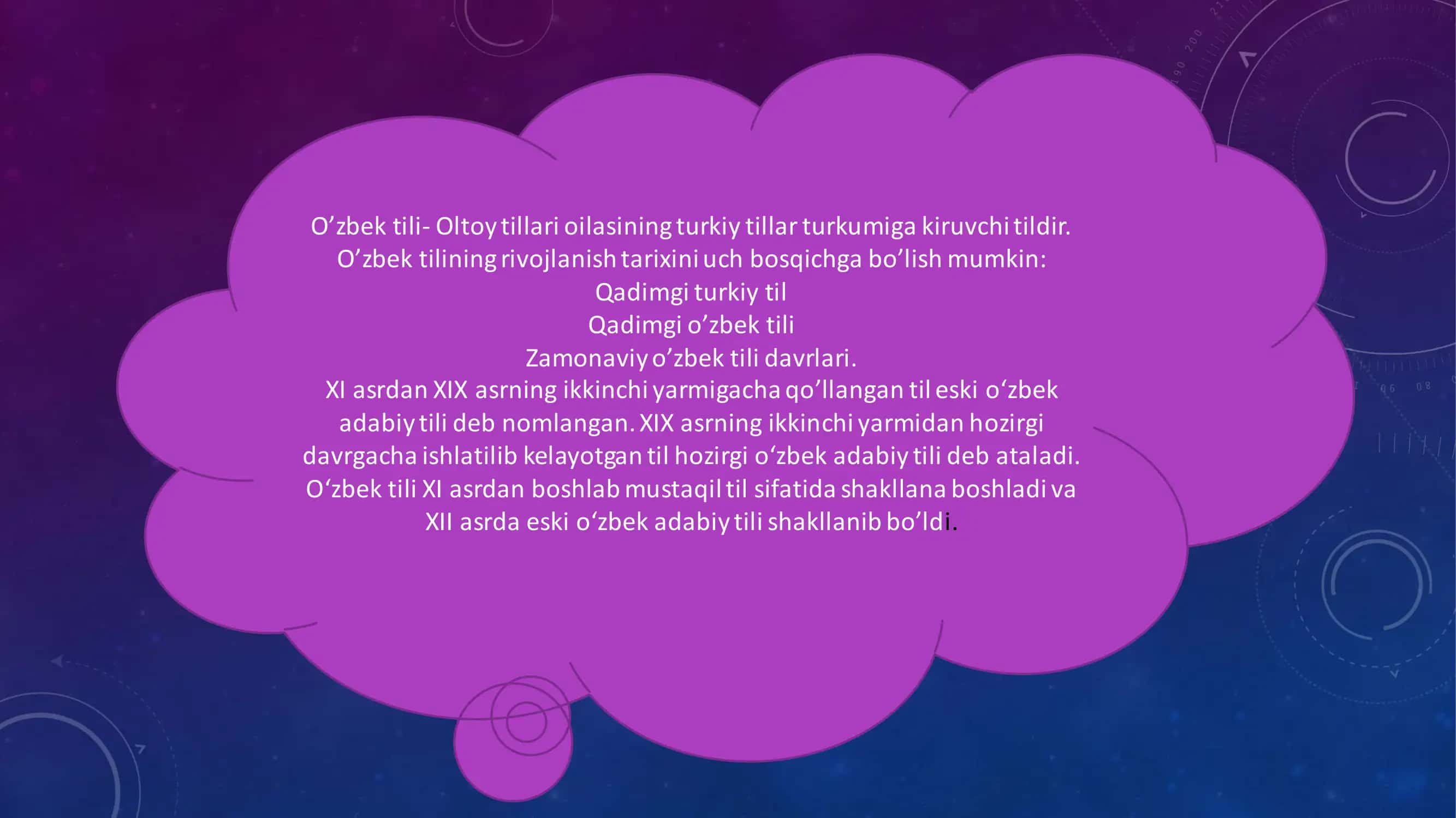 Oʻzbek Tili Tarixi 3