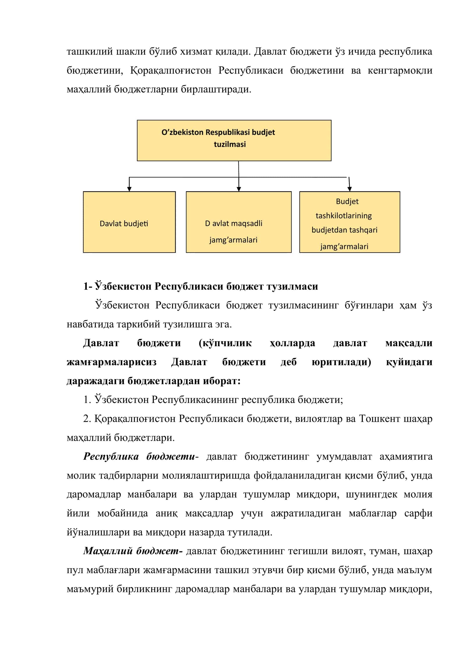 Бюджет тизими бюджетлари 3