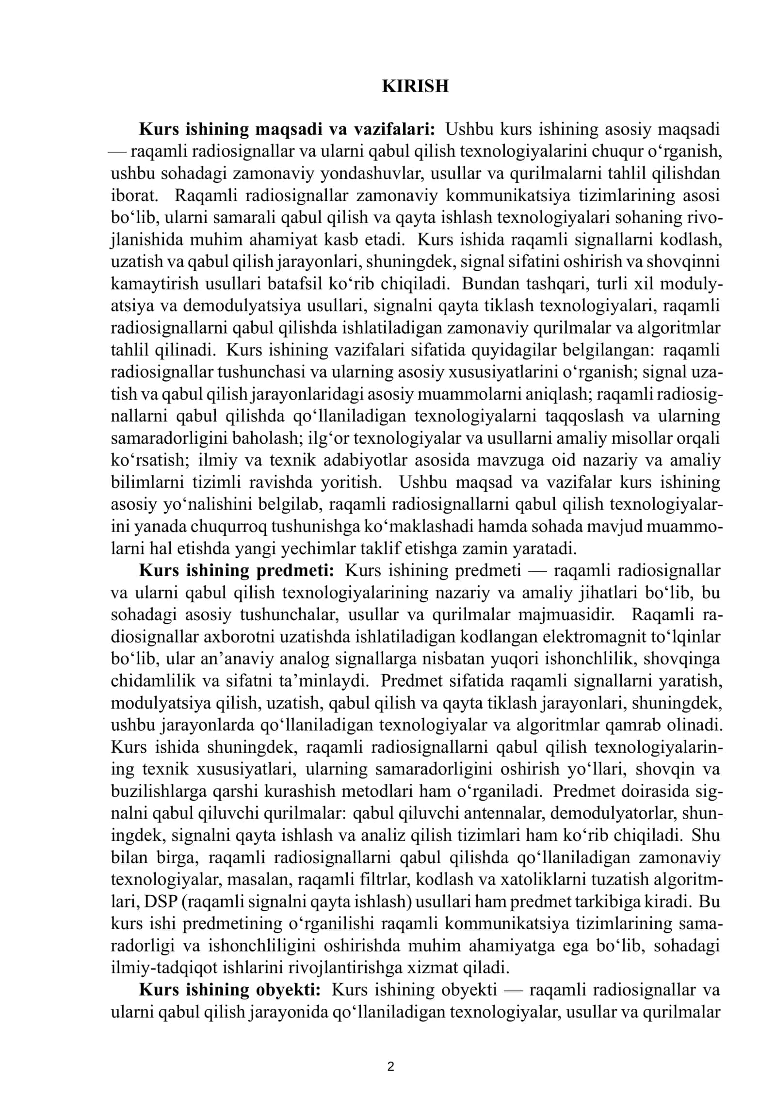 Raqamli radiosignallar va ularni qabul qilish texnologiyalari 3