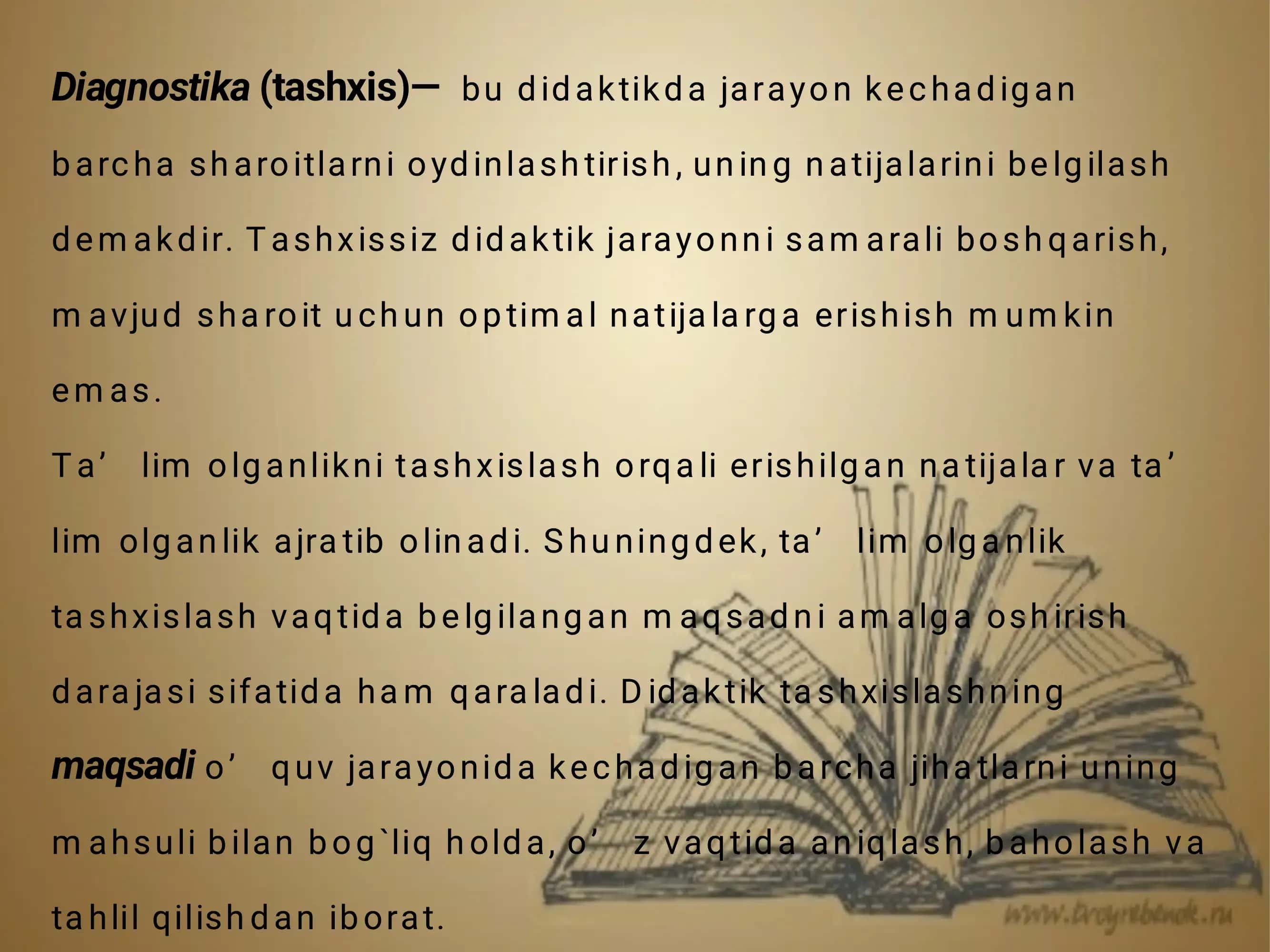 Ta'lim olganlikni tashxislash 3