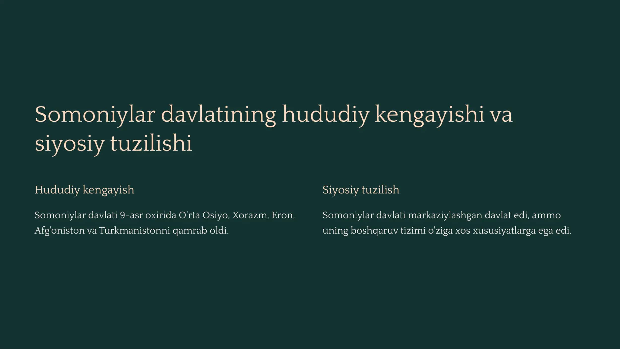 Somoniylar davlati: O'tmishga Nazar 3