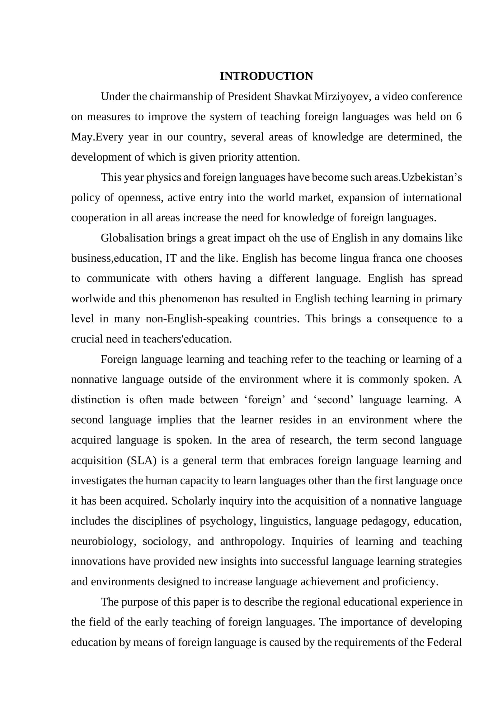 FOREIGN EXPERIENCES IN TEACHING FOREIGN LANGUAGES 3
