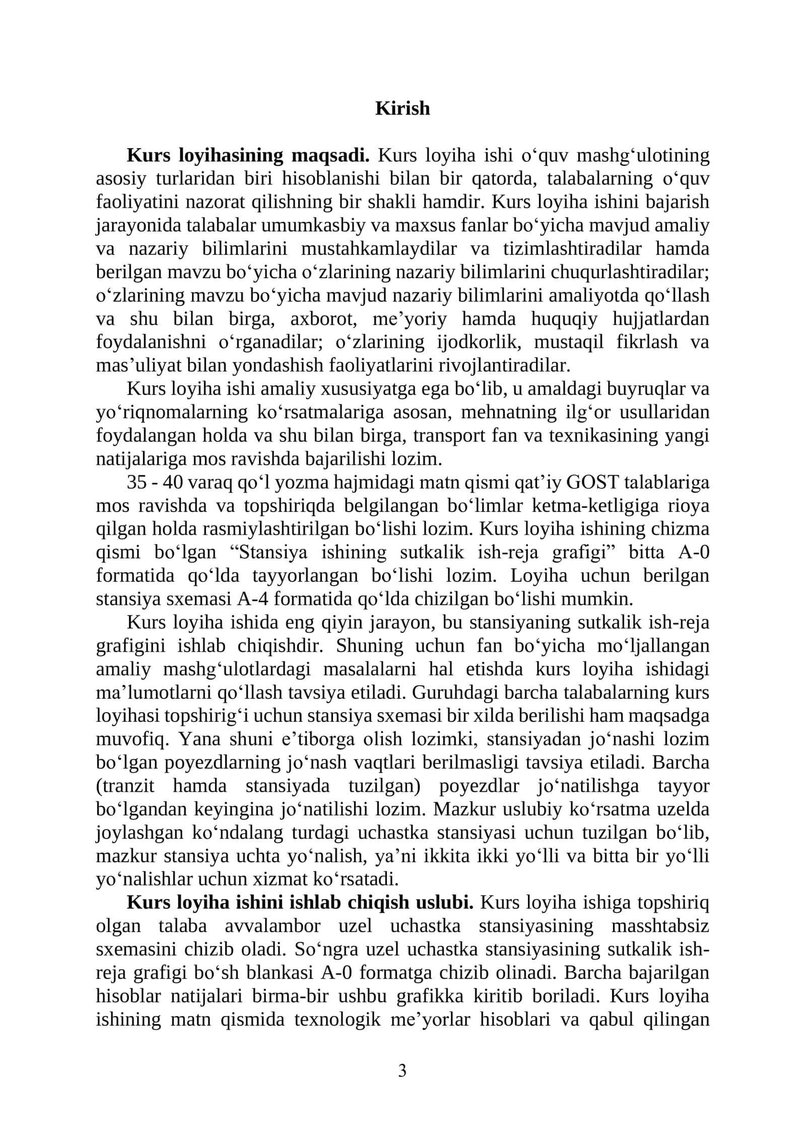 UCHASTKA STANSIYASI ISHINI TASHKIL ETISH 3