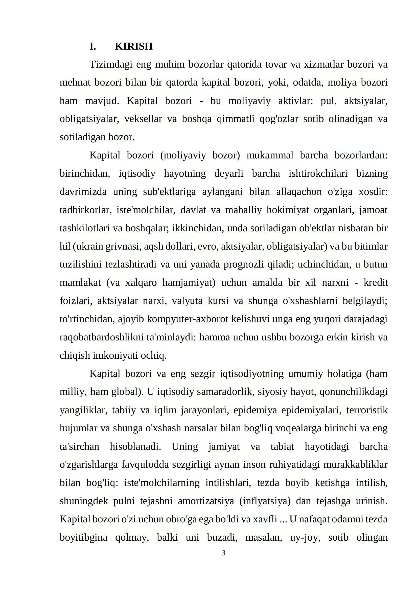 Xalqaro kapital bozori va uning rivojlanish xususiyatlari 3