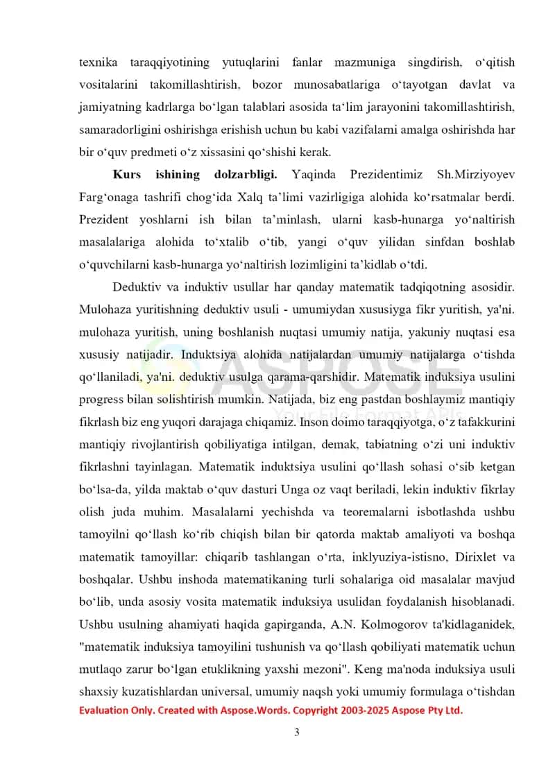 Matematik Induksiya va unga doir misollar tatbiqi 3