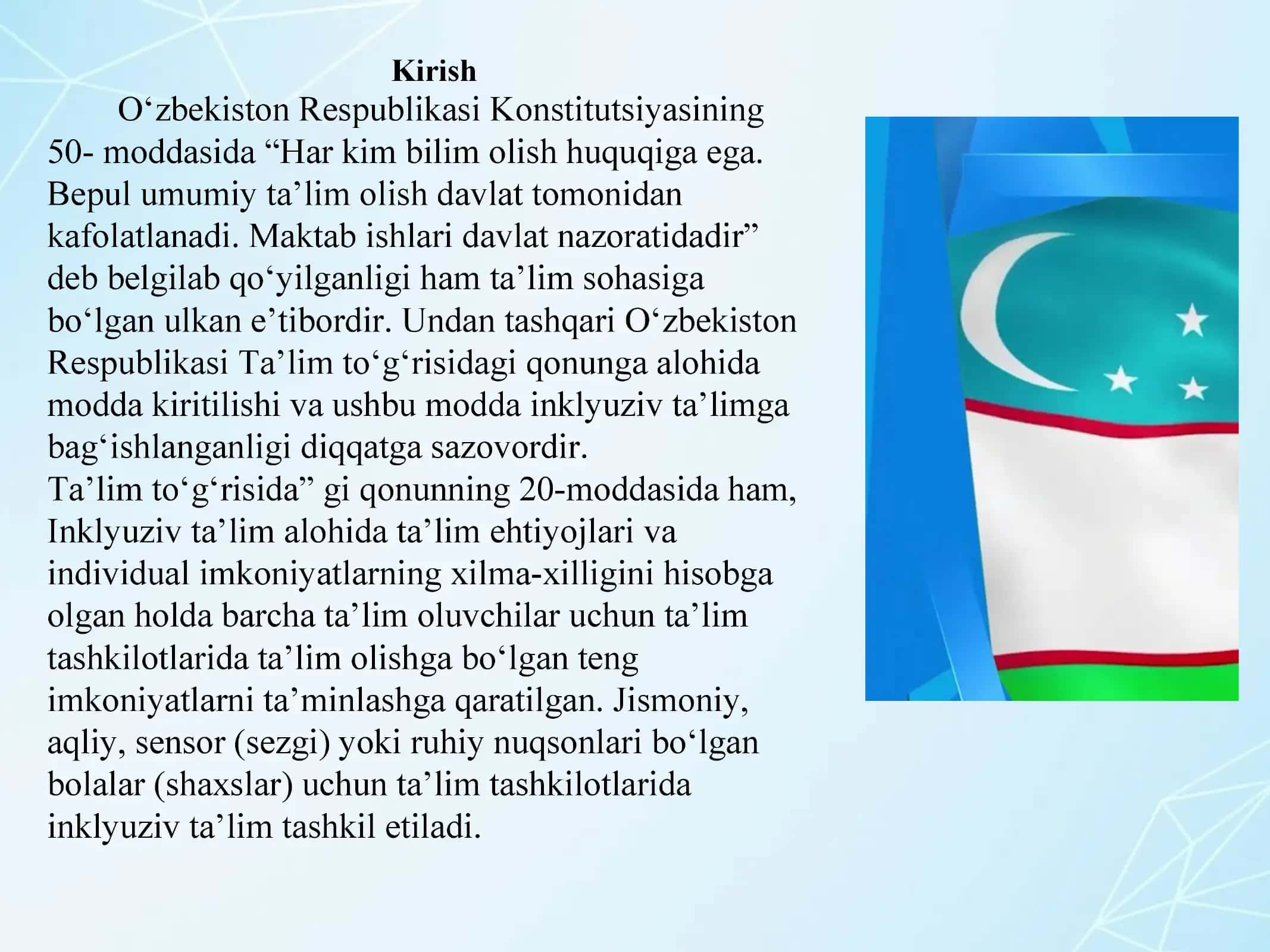 Boshlangʻich taʼlimda inklyuziv oʻqitish metodikasi 3