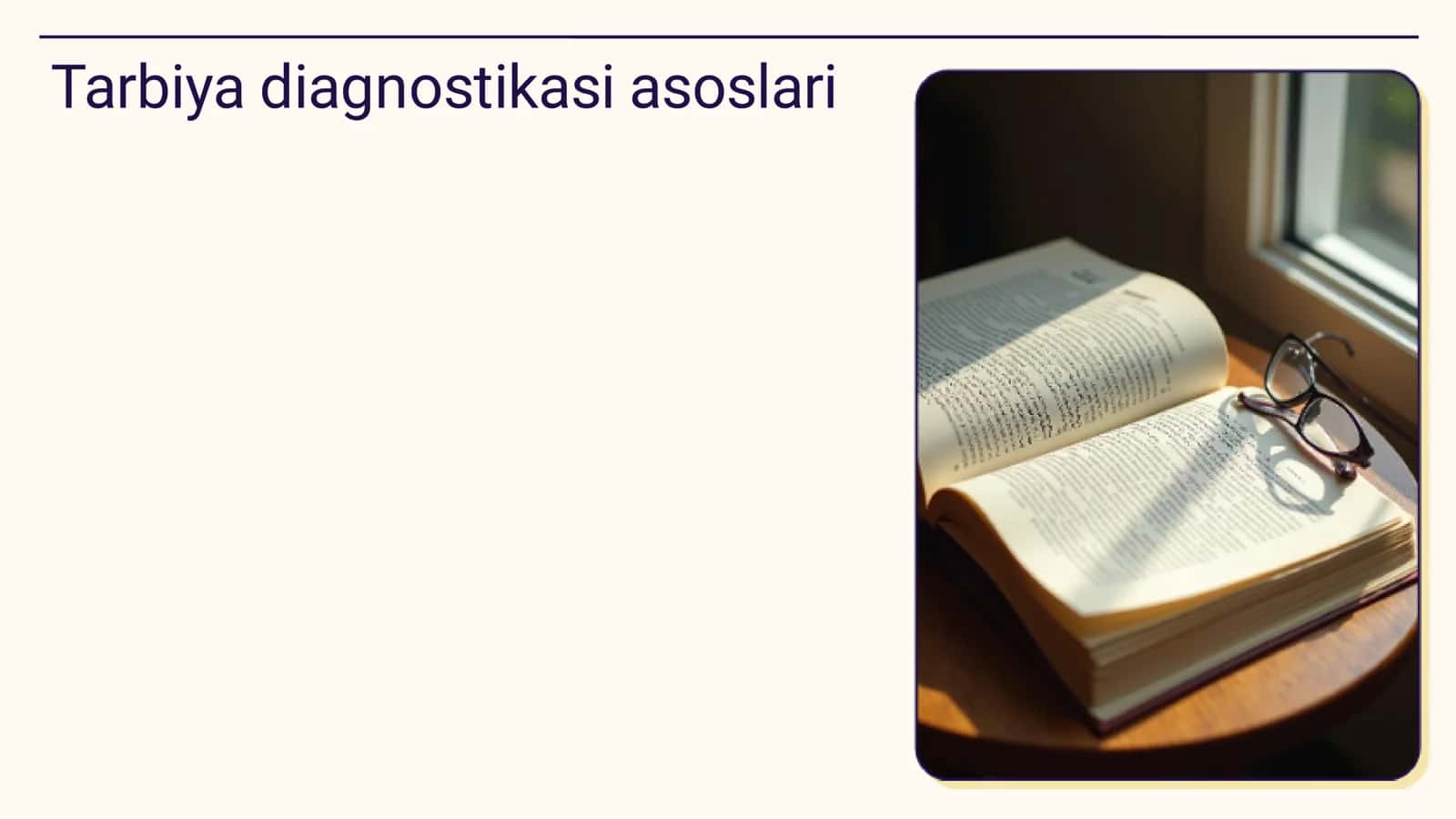 Tarbiya Diagnostikasi 3