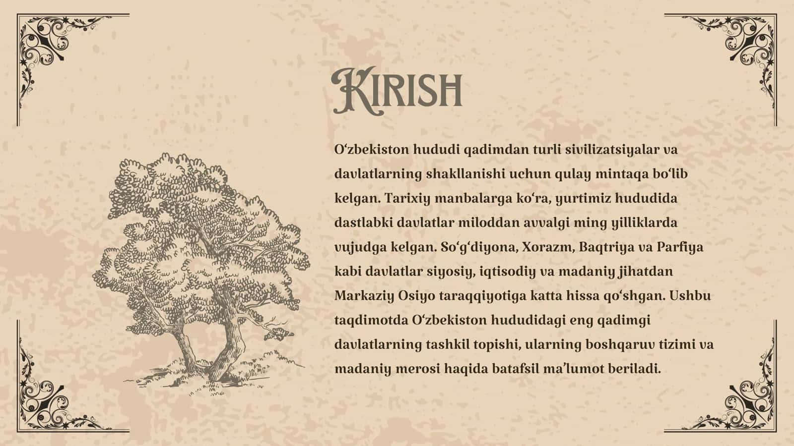 O‘zbek davlatchiligi tarixi: Yurtimizdagi eng qadimgi davlatlar 3