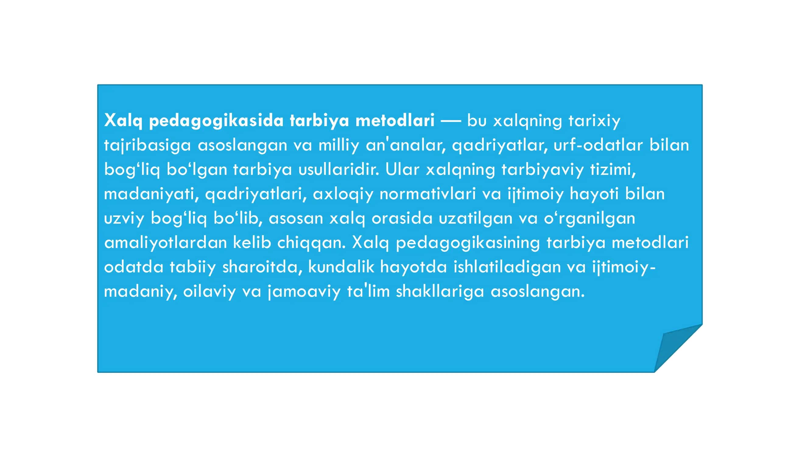 Xalq Pedagogikasida Tarbiya Vositalari 3