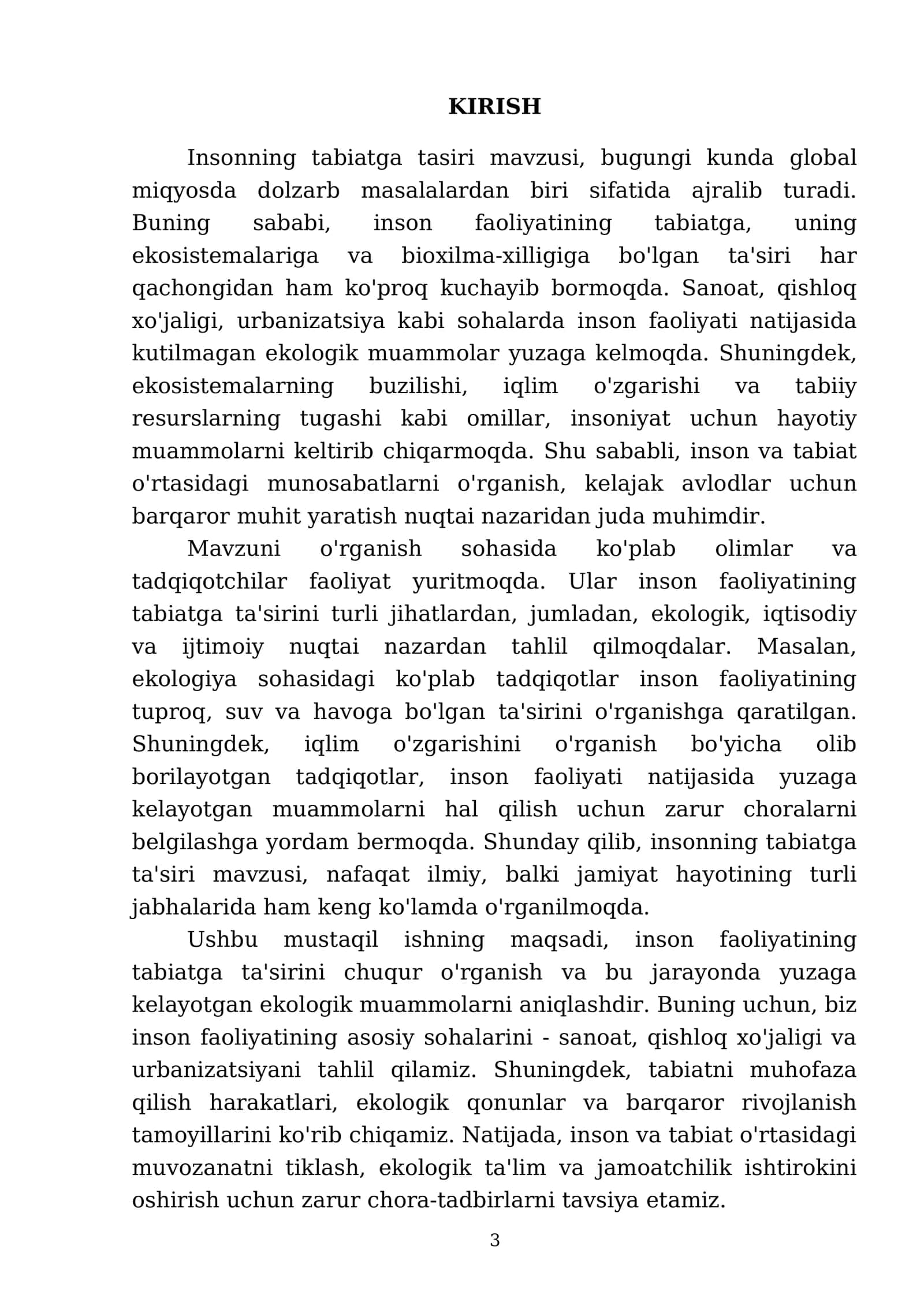 Insonning tabiatga tasiri 3