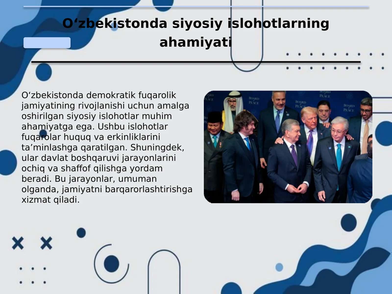 Siyosiy islohotlar 3