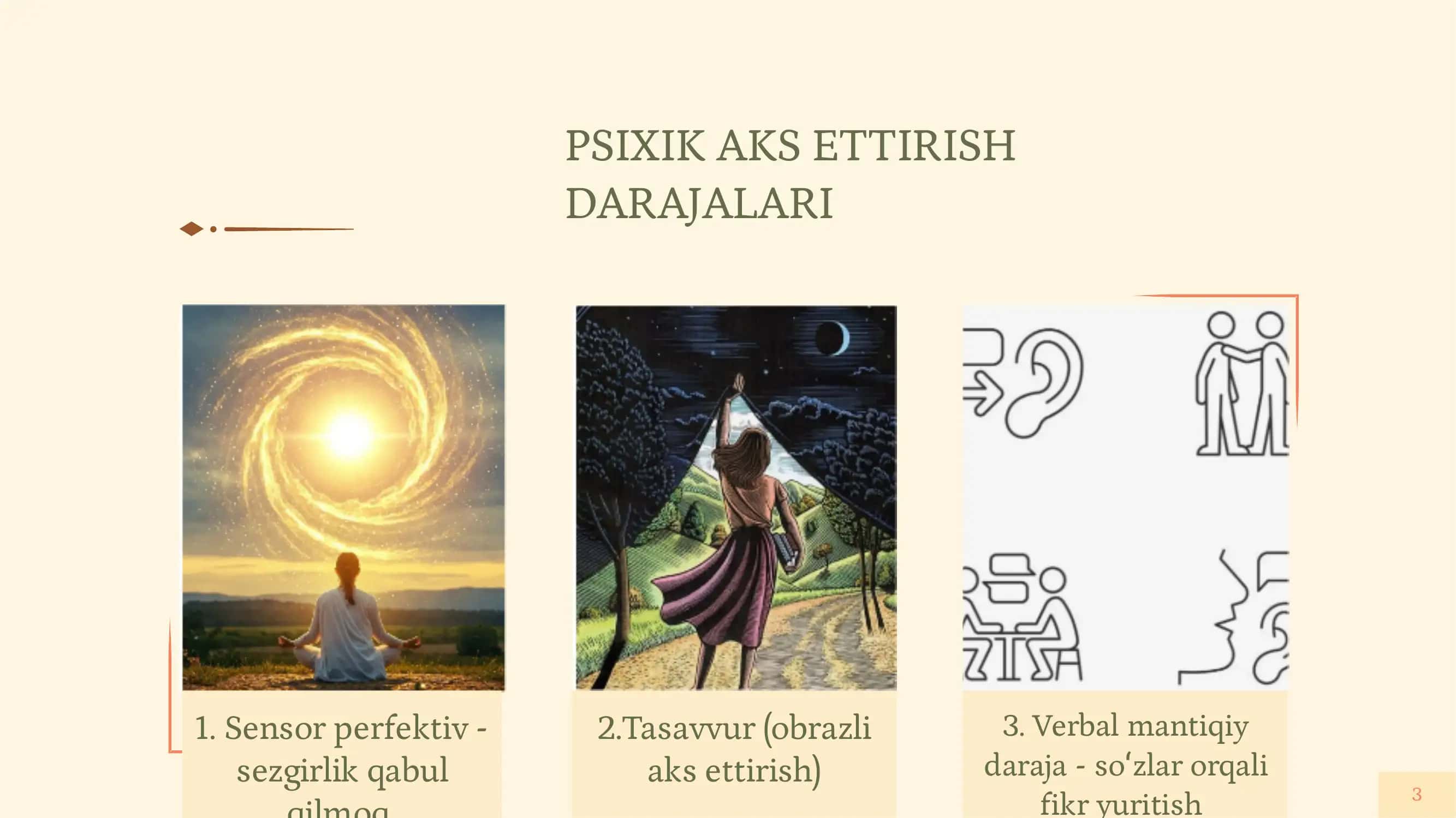 Kognitiv jarayonlarning shakkllanishi umumiy psixologiya ( 1-qism) 3