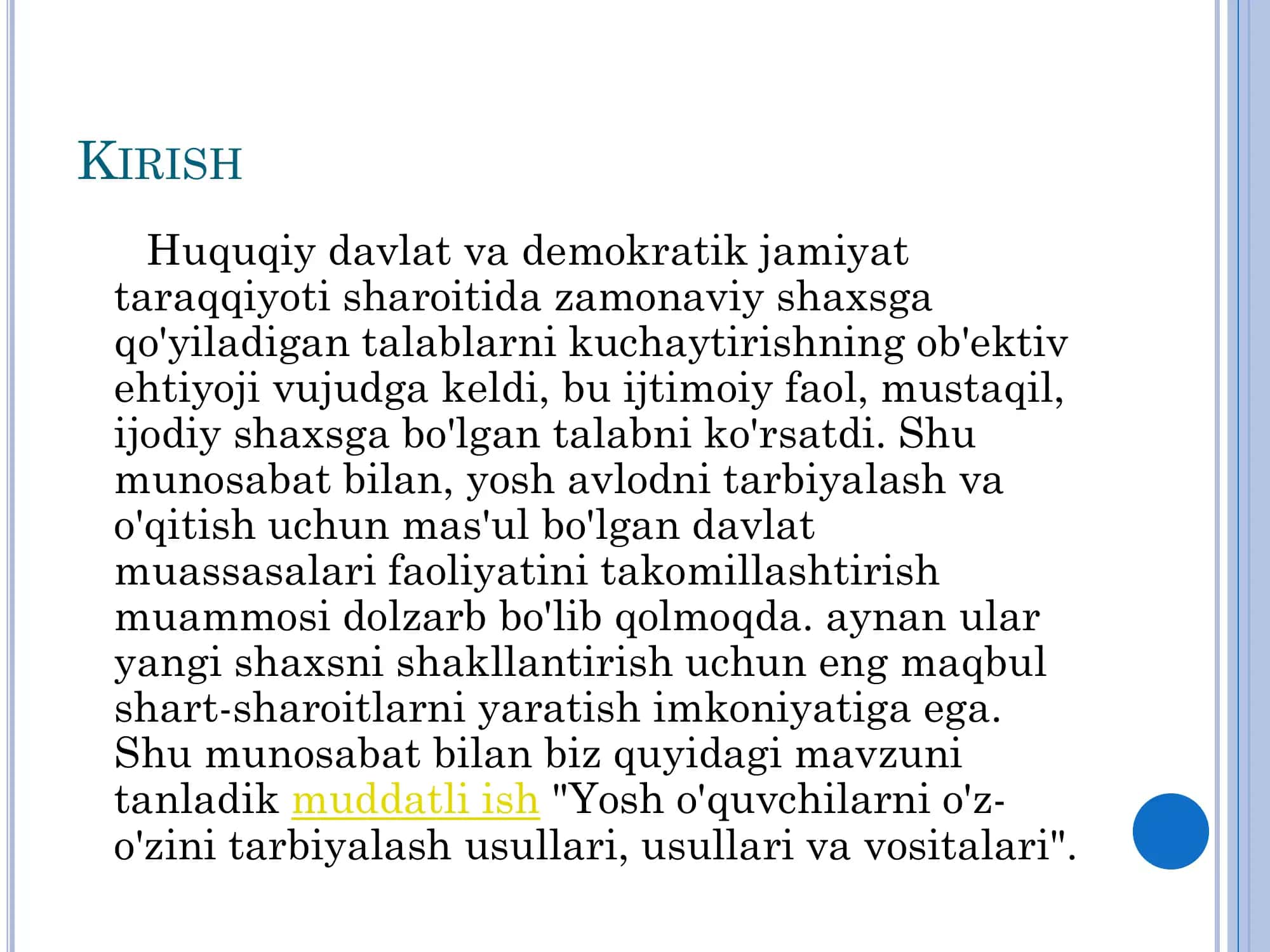 SHAXSNING O’Z-O’ZINI KAMOL TOPTIRISHI 3