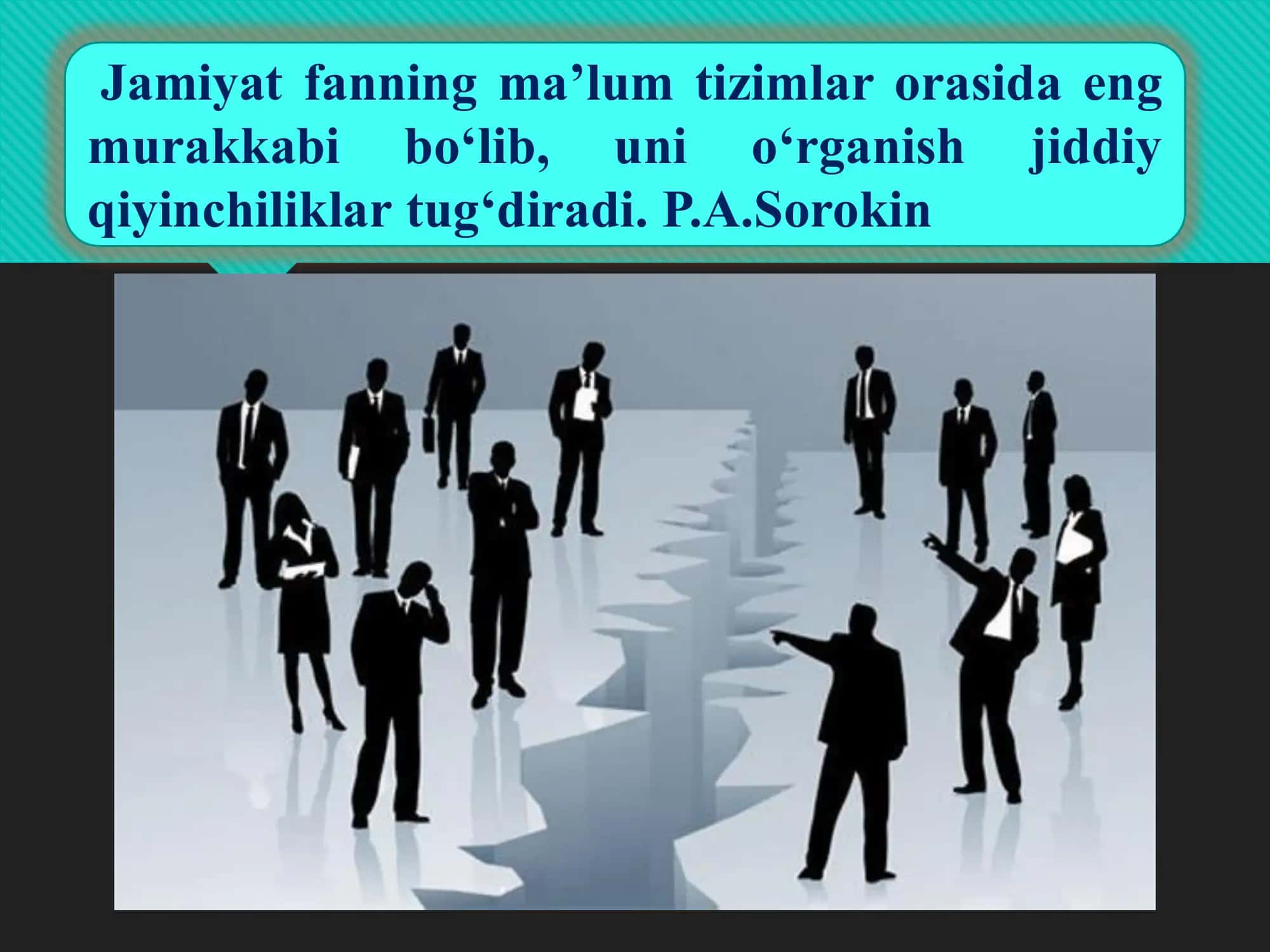 Jamiyat falsafasi 3