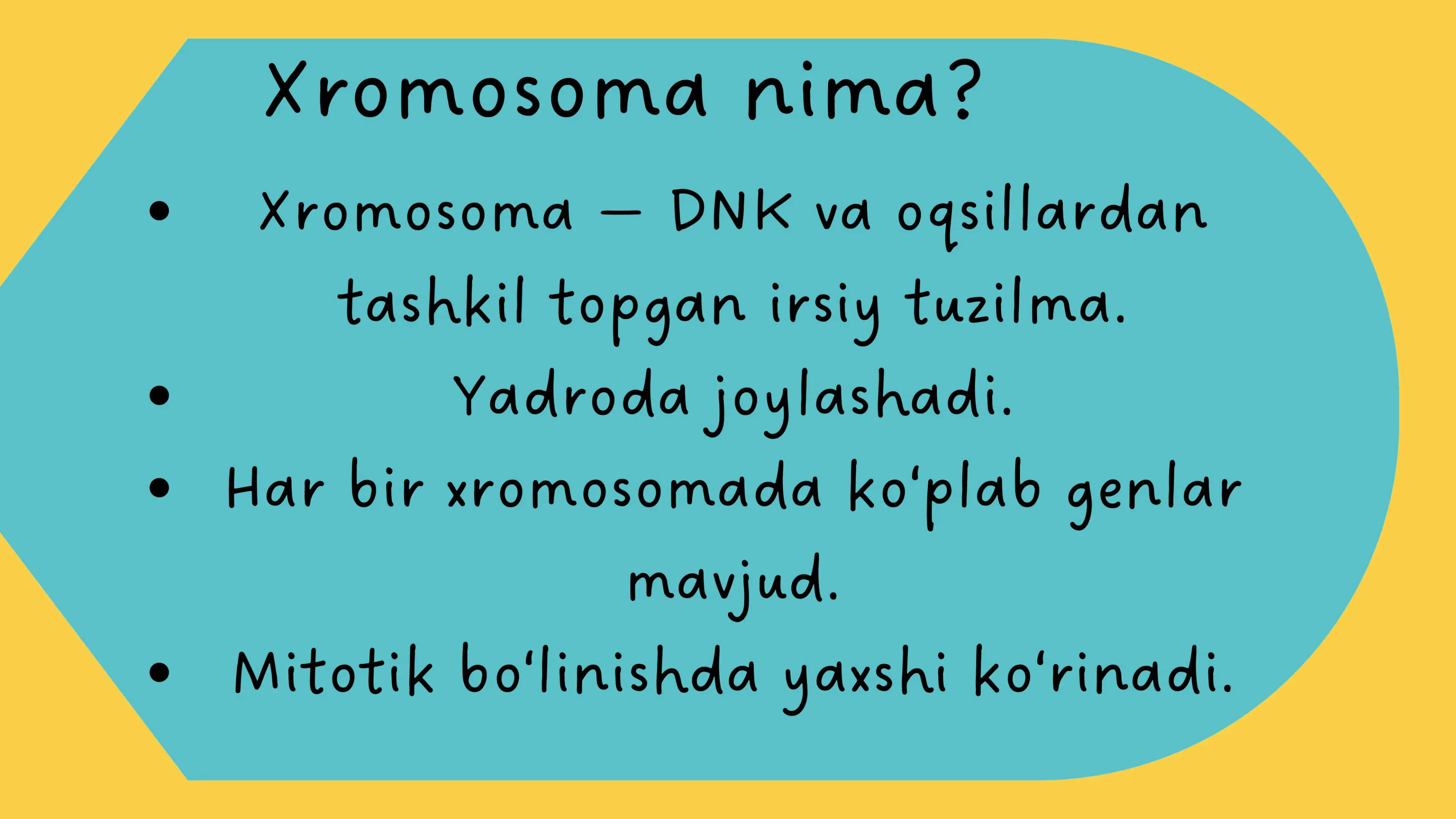 ODAM XROMOSOMASI, GENOM VA GEN KASALLIKLARI 3