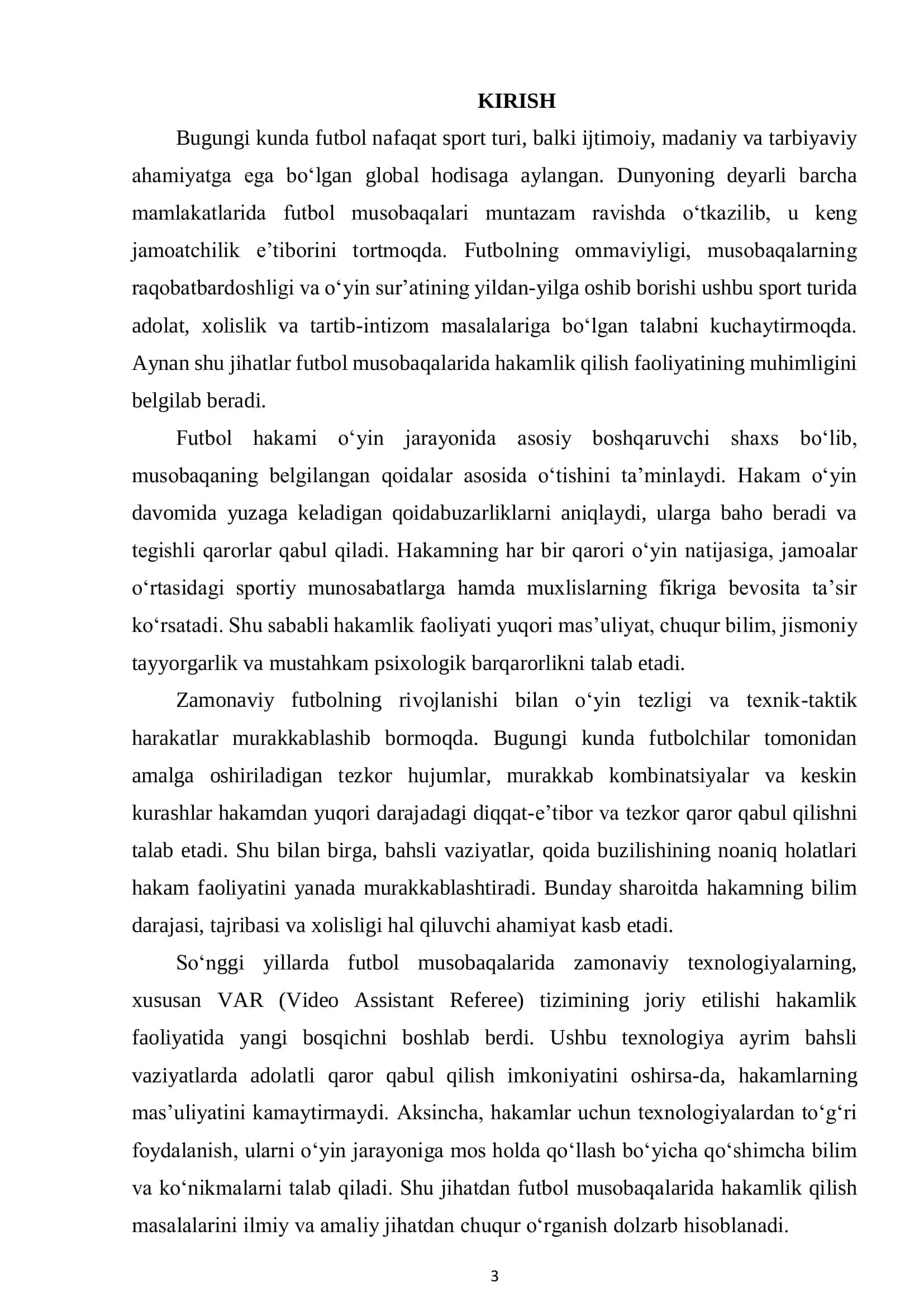 Futbol musobaqalarida hakamlik qilish 3