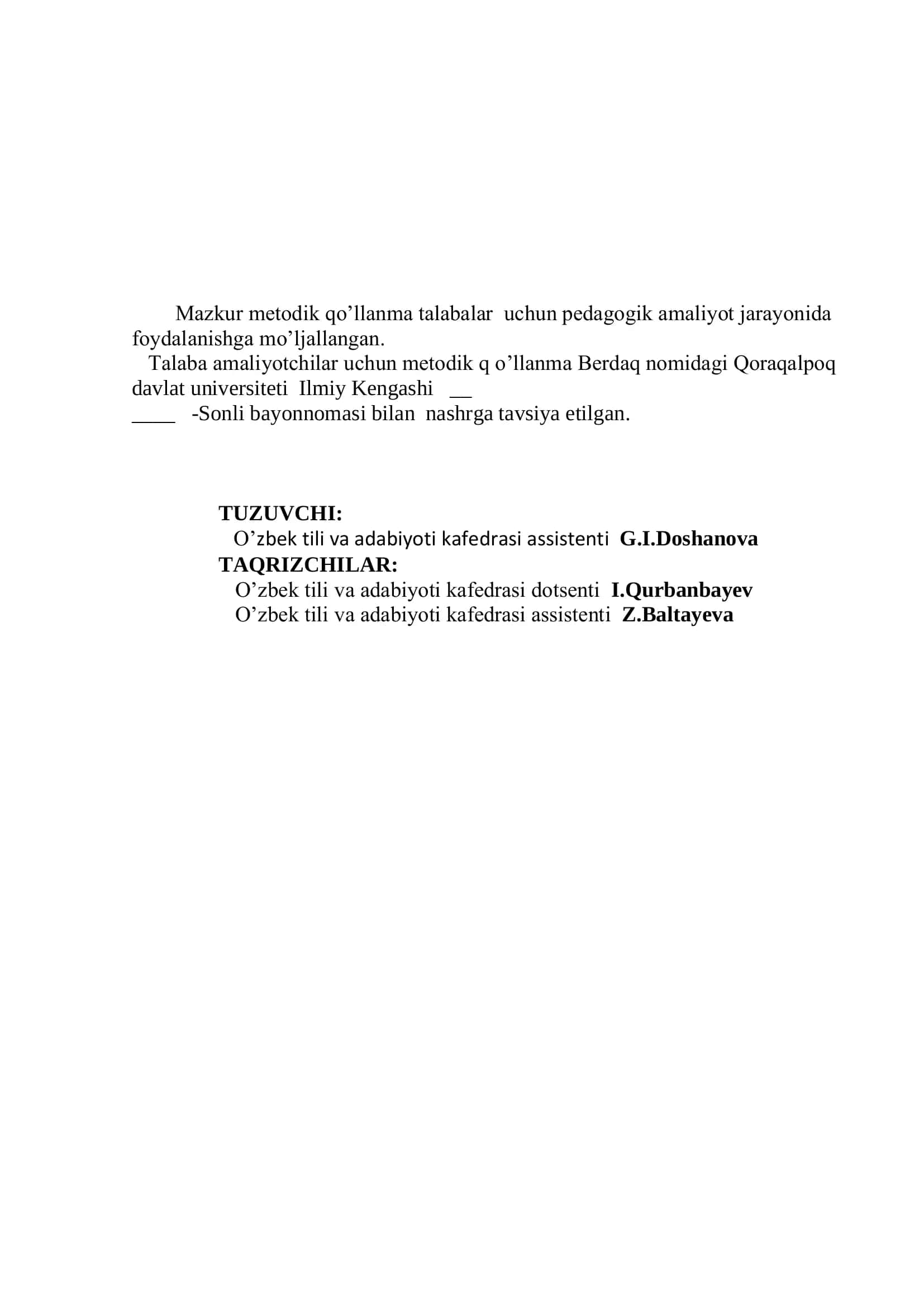 TALABA-AMALIYOTCHILAR UCHUN METODIK QO’LLANMA 3