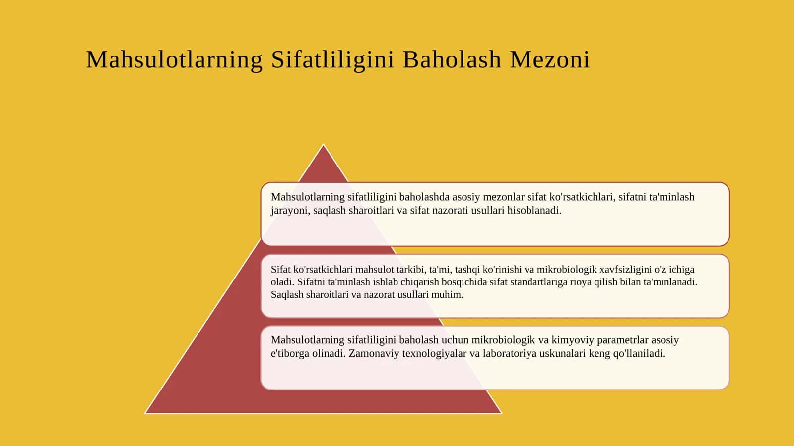 Mahsulotlarning sifatliligini baholash 3