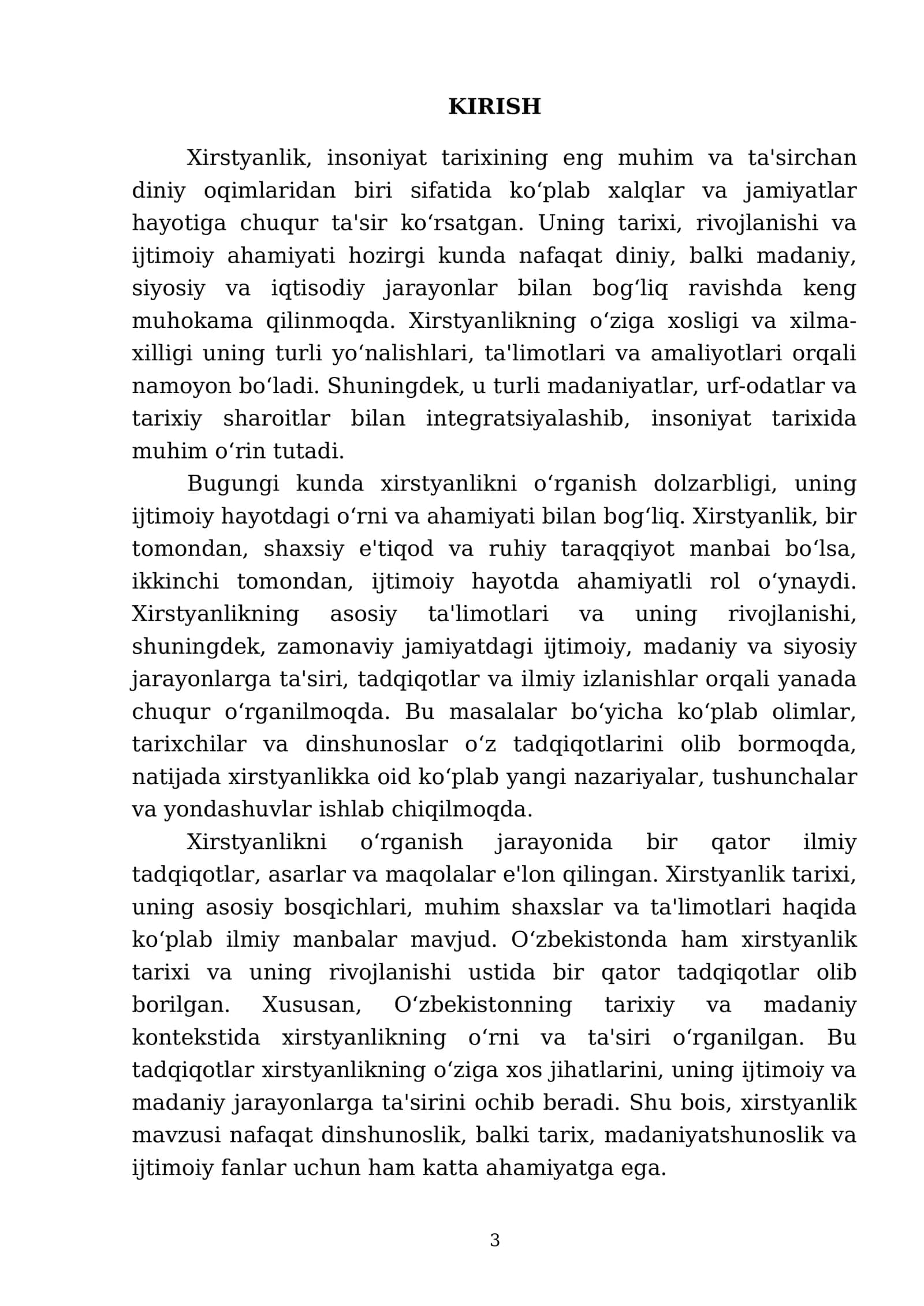 Xirstyanlik 3