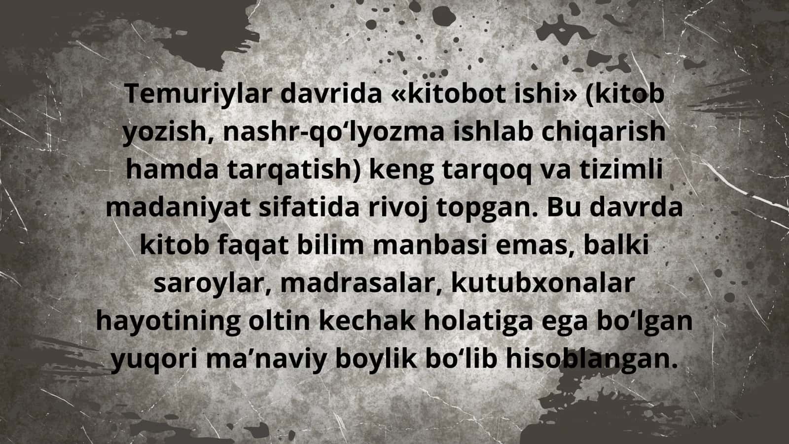 Temuriylar davrida kitobot ishi 3