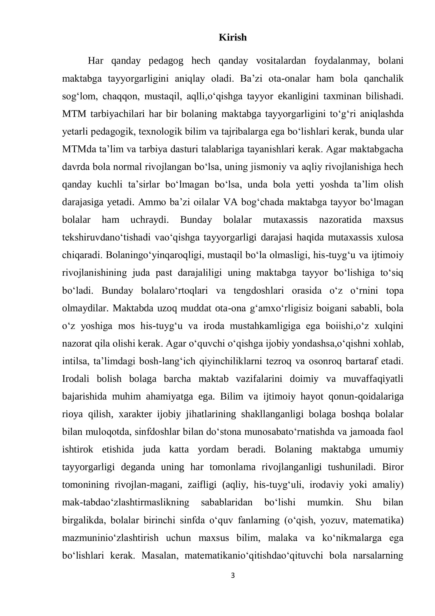 Bolalarni maktabga psixologik tayyorlash 3