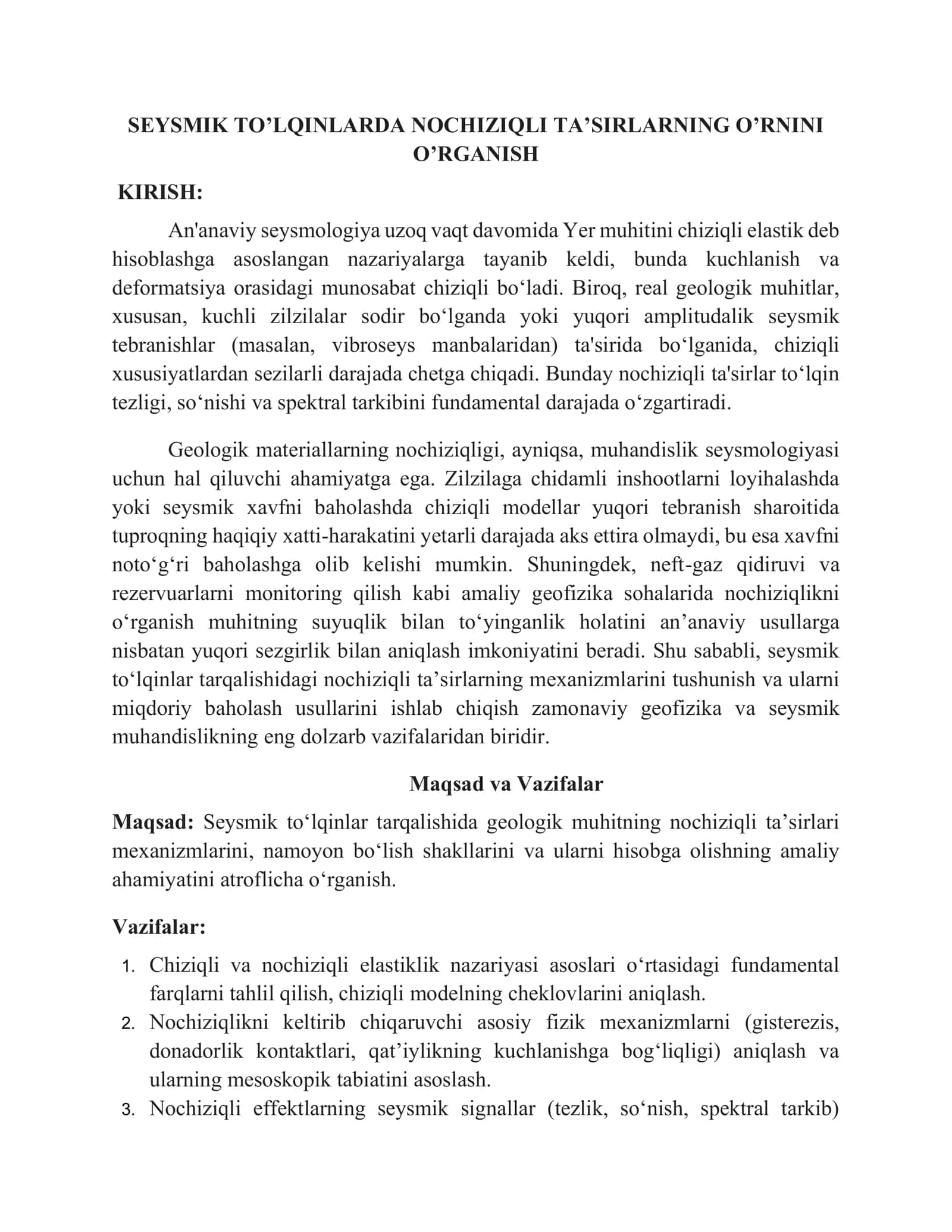 NOCHIZIQILI TEBRANISHLAR VA TO‘LQINLAR NAZARIYASI 3