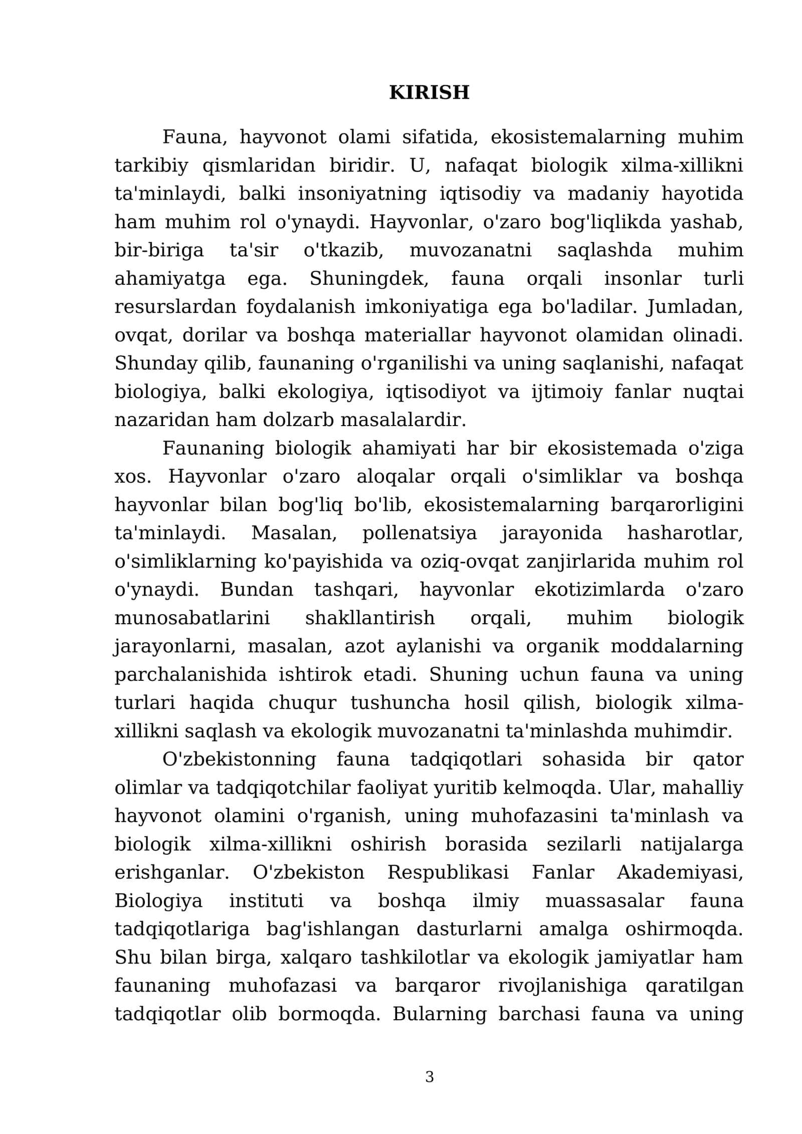 Fauna haqida tushuncha va uning turlari 3