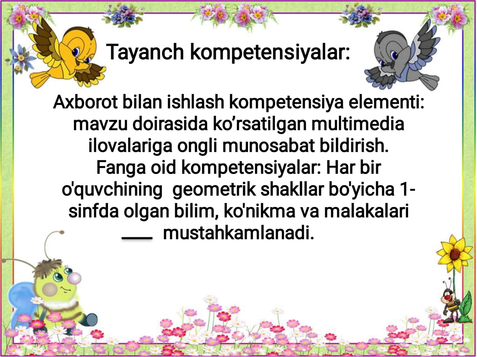 Darsning maqsadi 3
