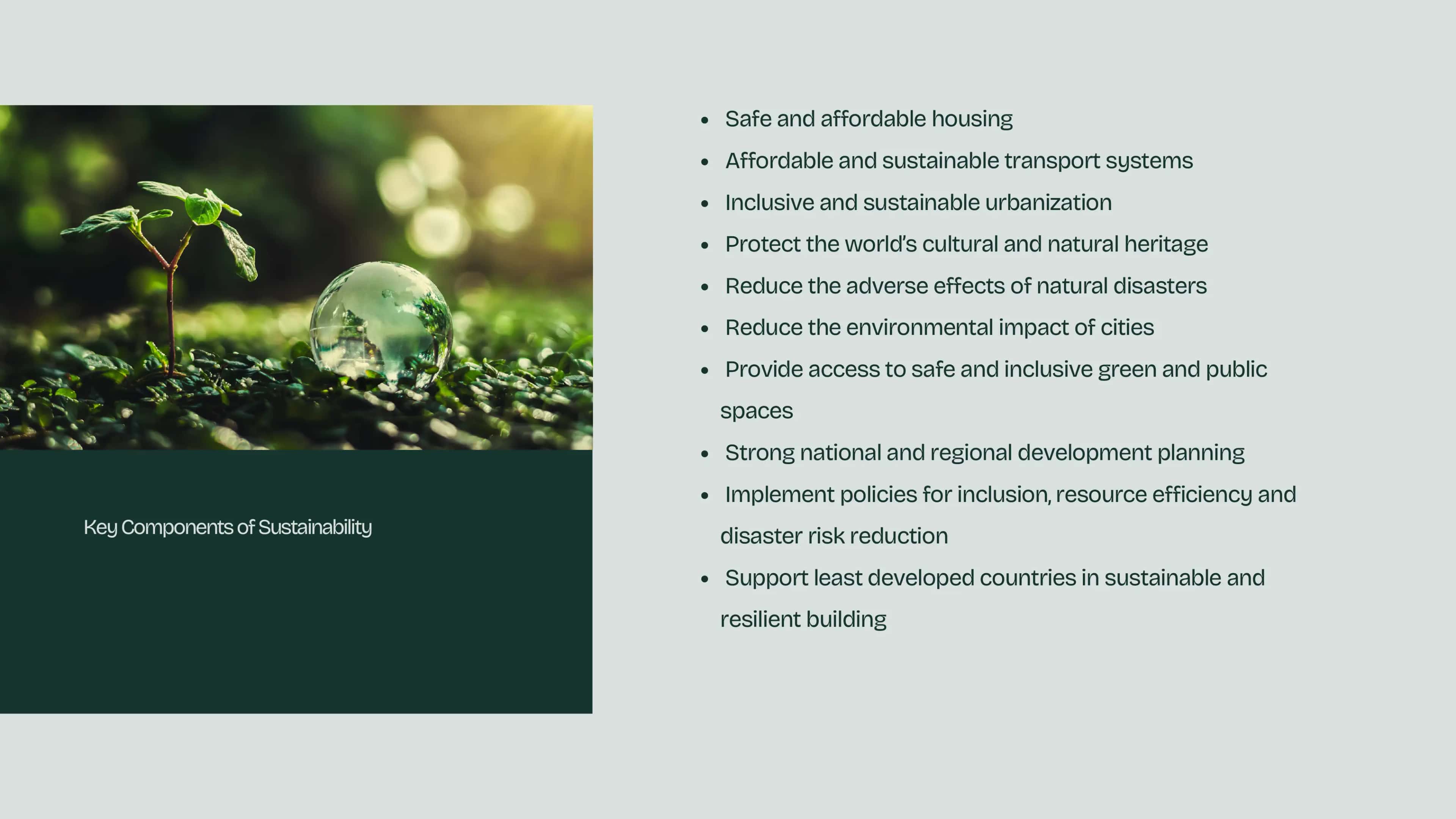 What makes a city “sustainable” 3