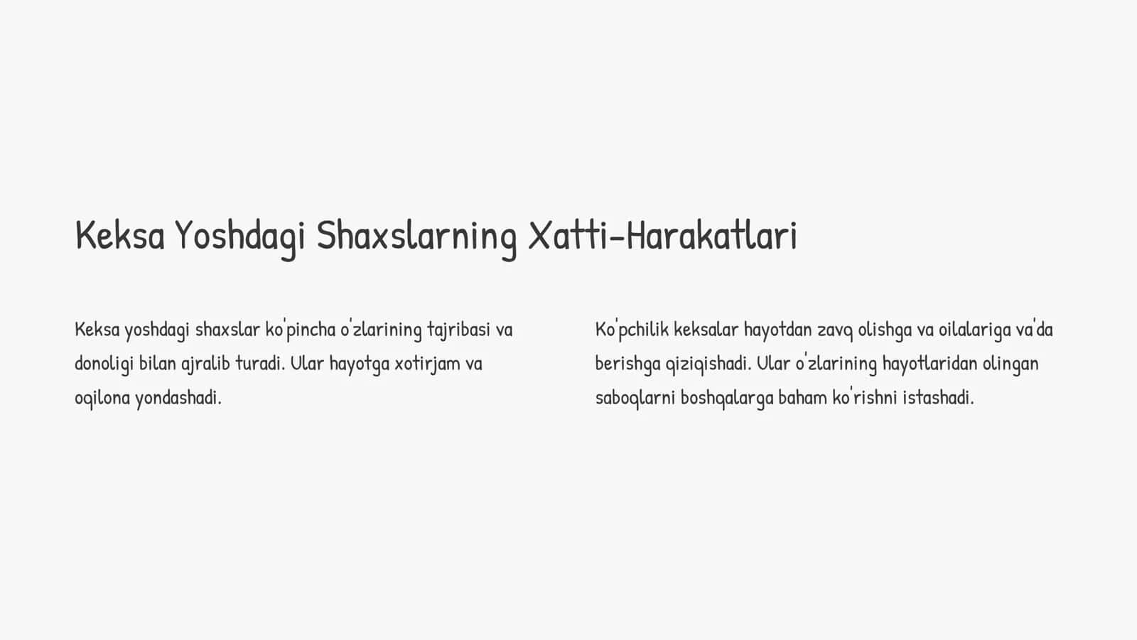 Keksayish Davridagi Shaxs Psixologiyasi 3