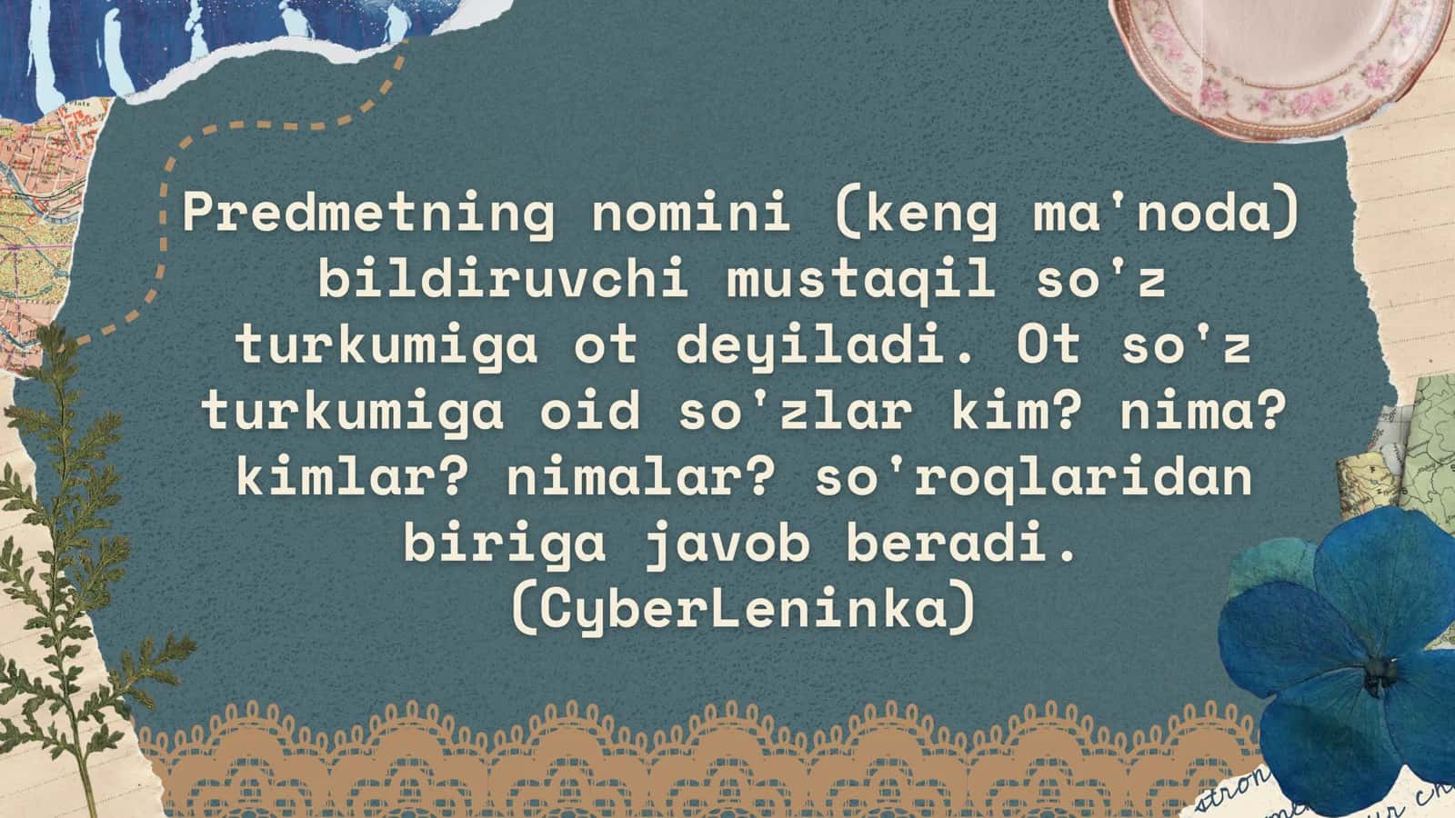 Ot So'z Turkumi: Ma'no va Grammatik Belgilari 3